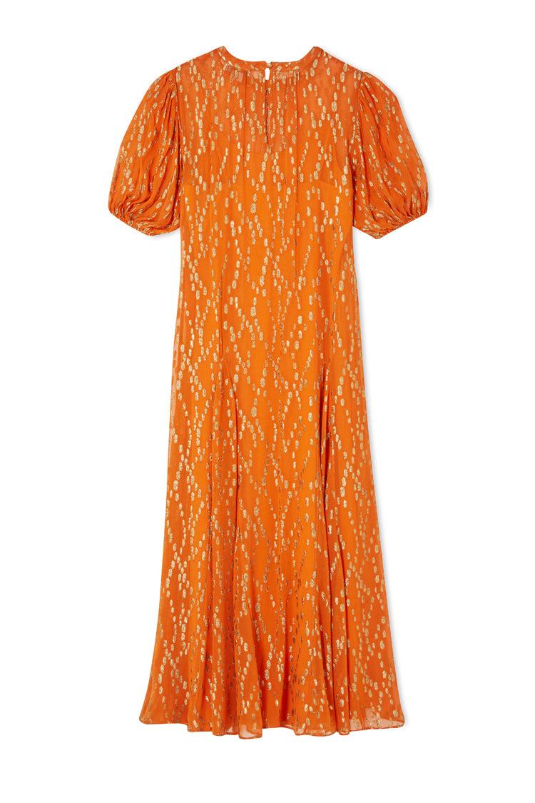 Orange Jacquard Bibi Dress、mySite、solidvoid