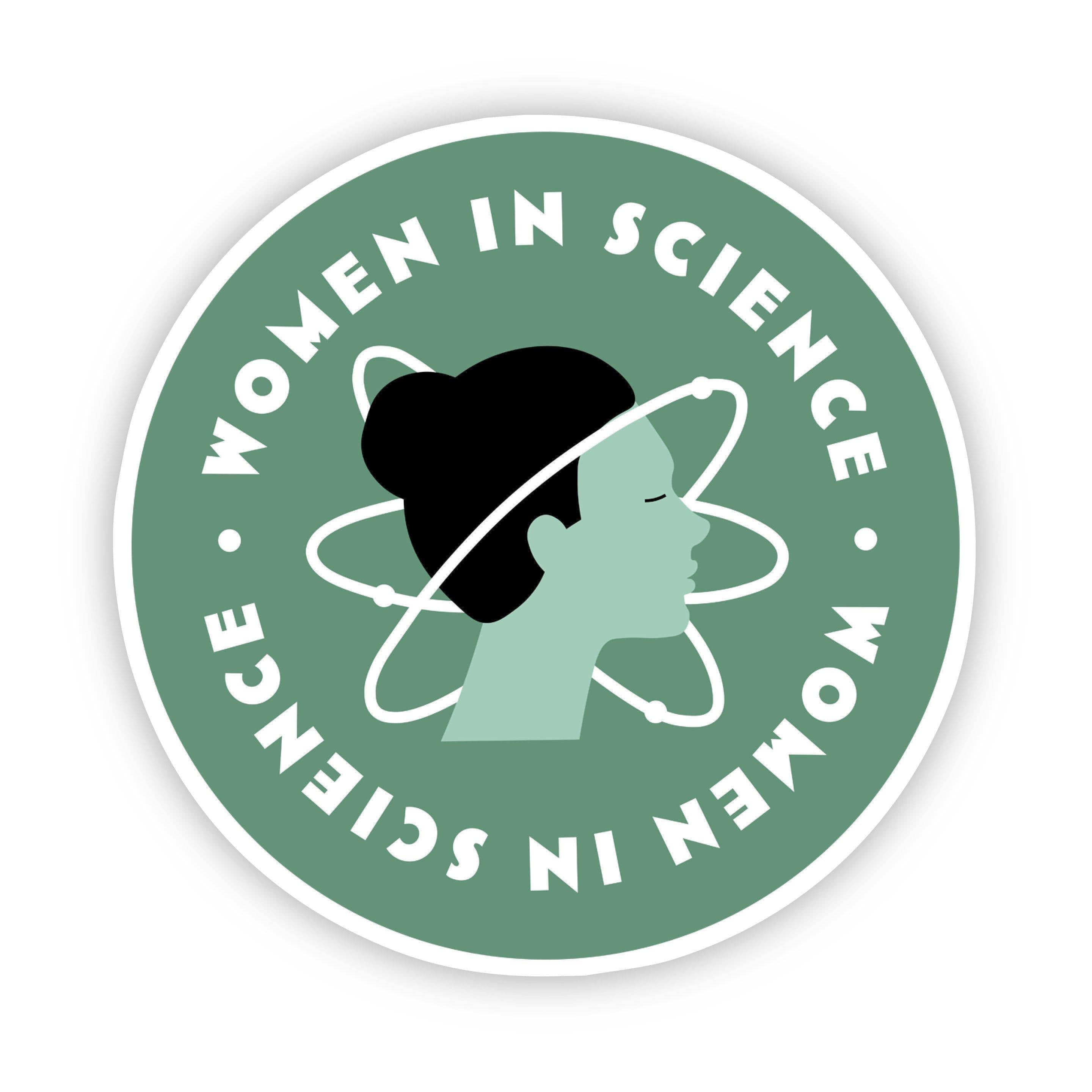  Women in Science Dark Green Sticker、mySite、elrpsem3k