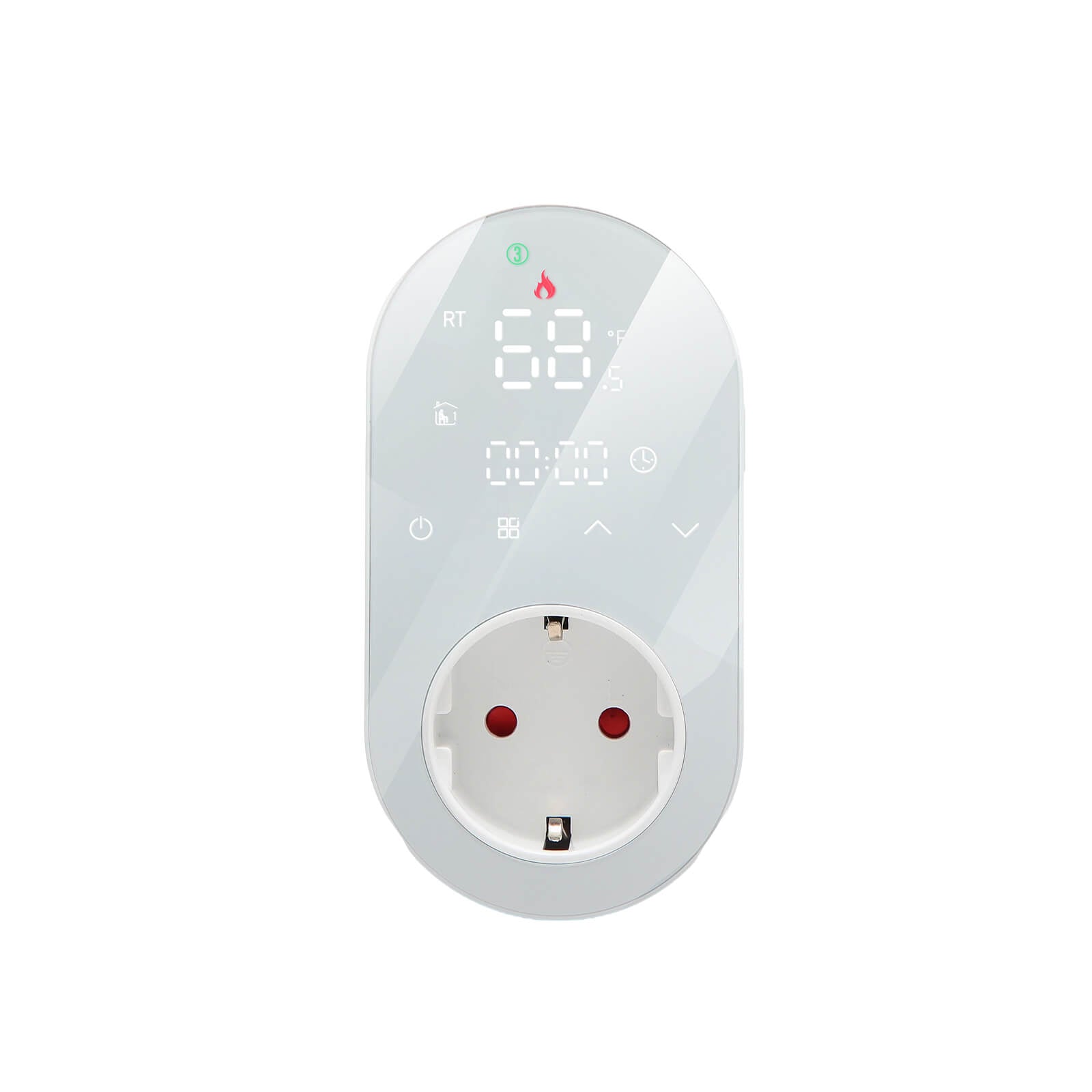 Programmable Smart WiFi LED Thermostat Plug Outlet Wireless Electric Plug-in Thermostat Socket、mySite、fannypackpong