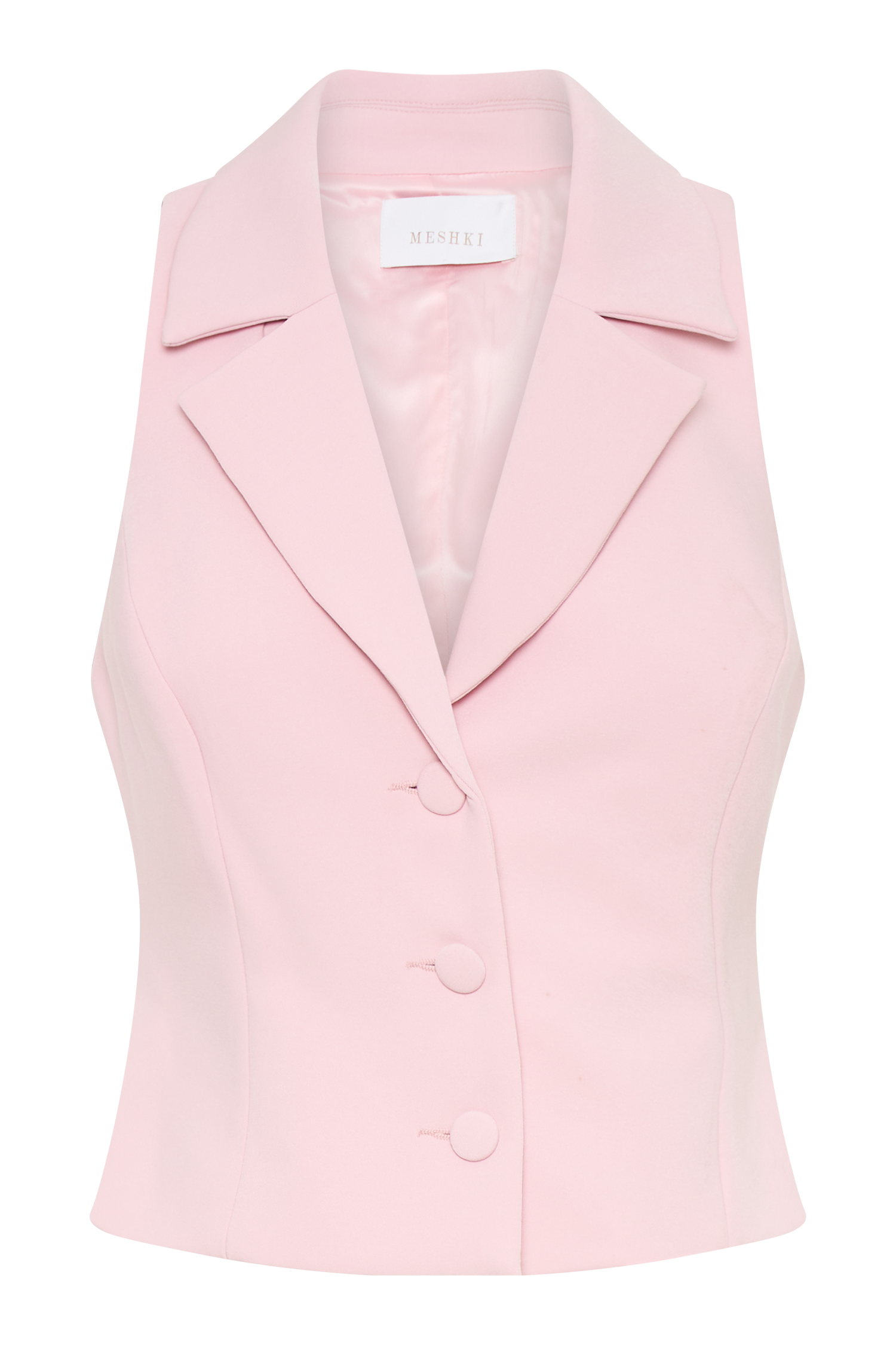 Mura Suiting Vest - Baby Pink、mySite、solidvoid