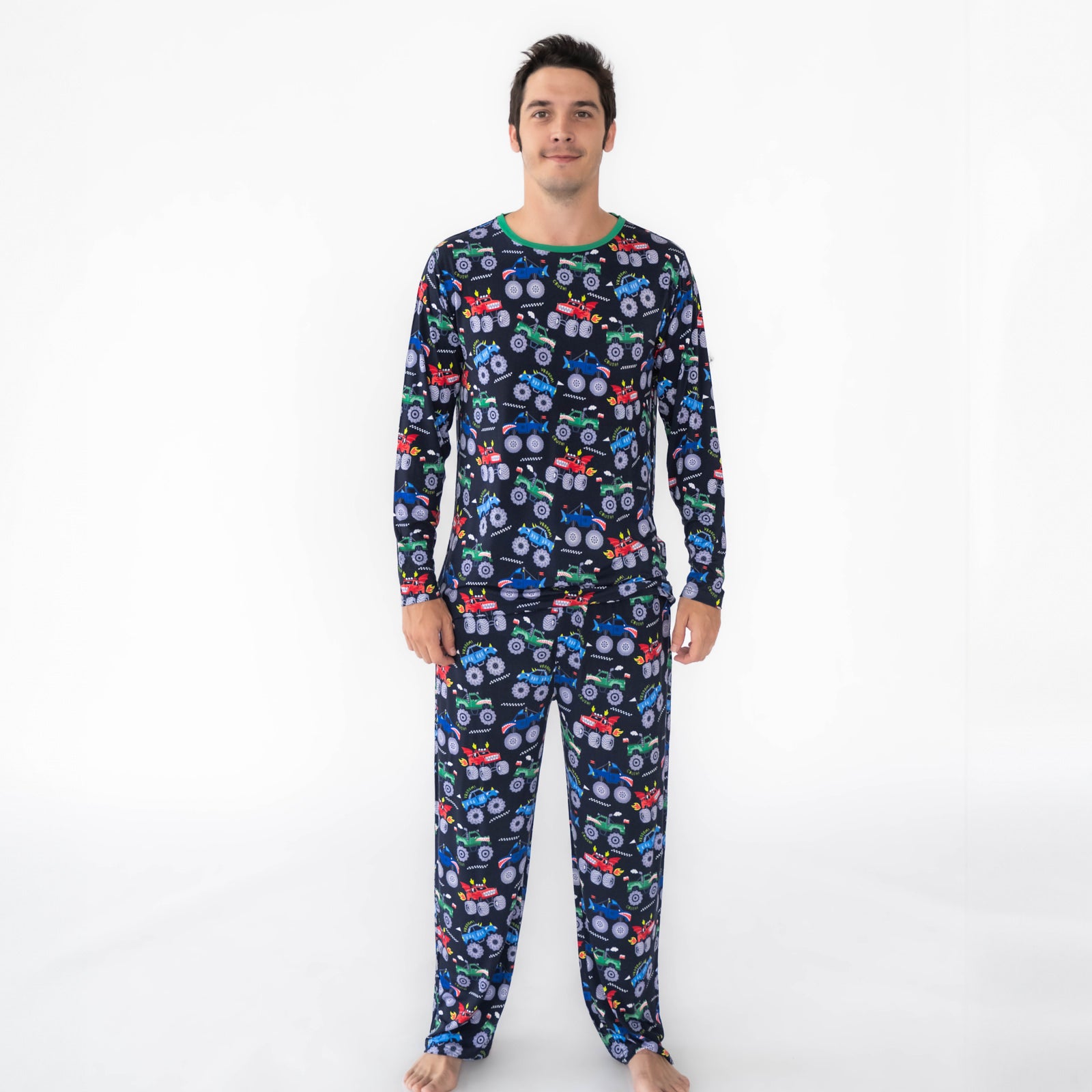 Monster Truck Madness Men's Pajama Pants、mySite、g9winljtr