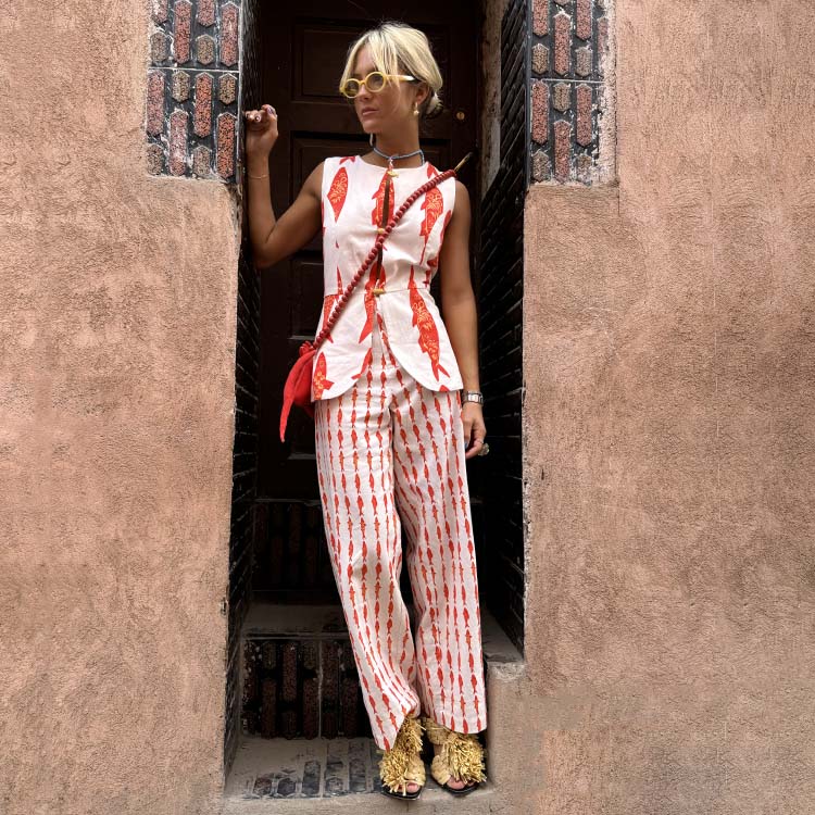 Cream Marina Marra Trousers Petite、mySite、solidvoid