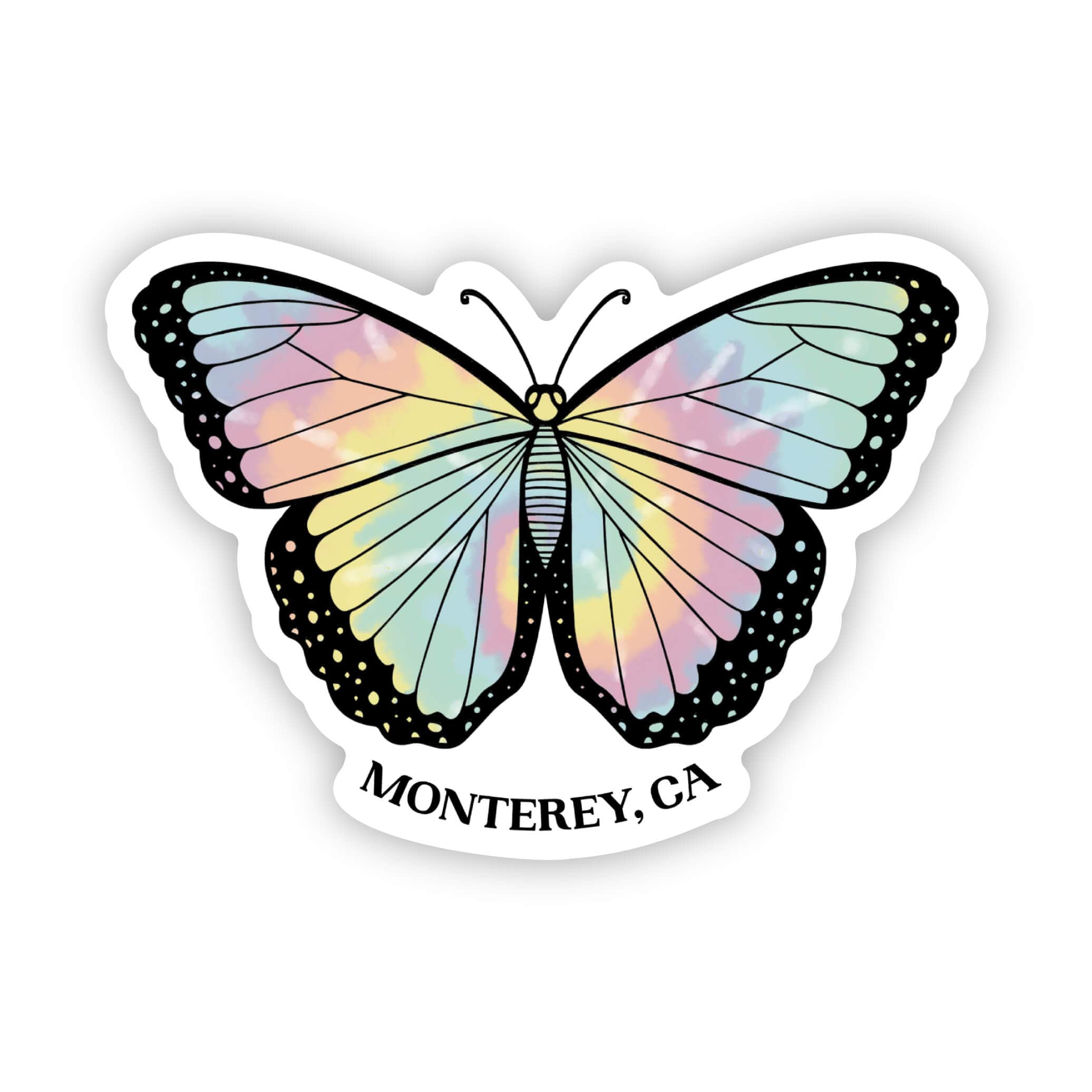 Monterey, CA Tie Die Butterfly Sticker、mySite、elrpsem3k