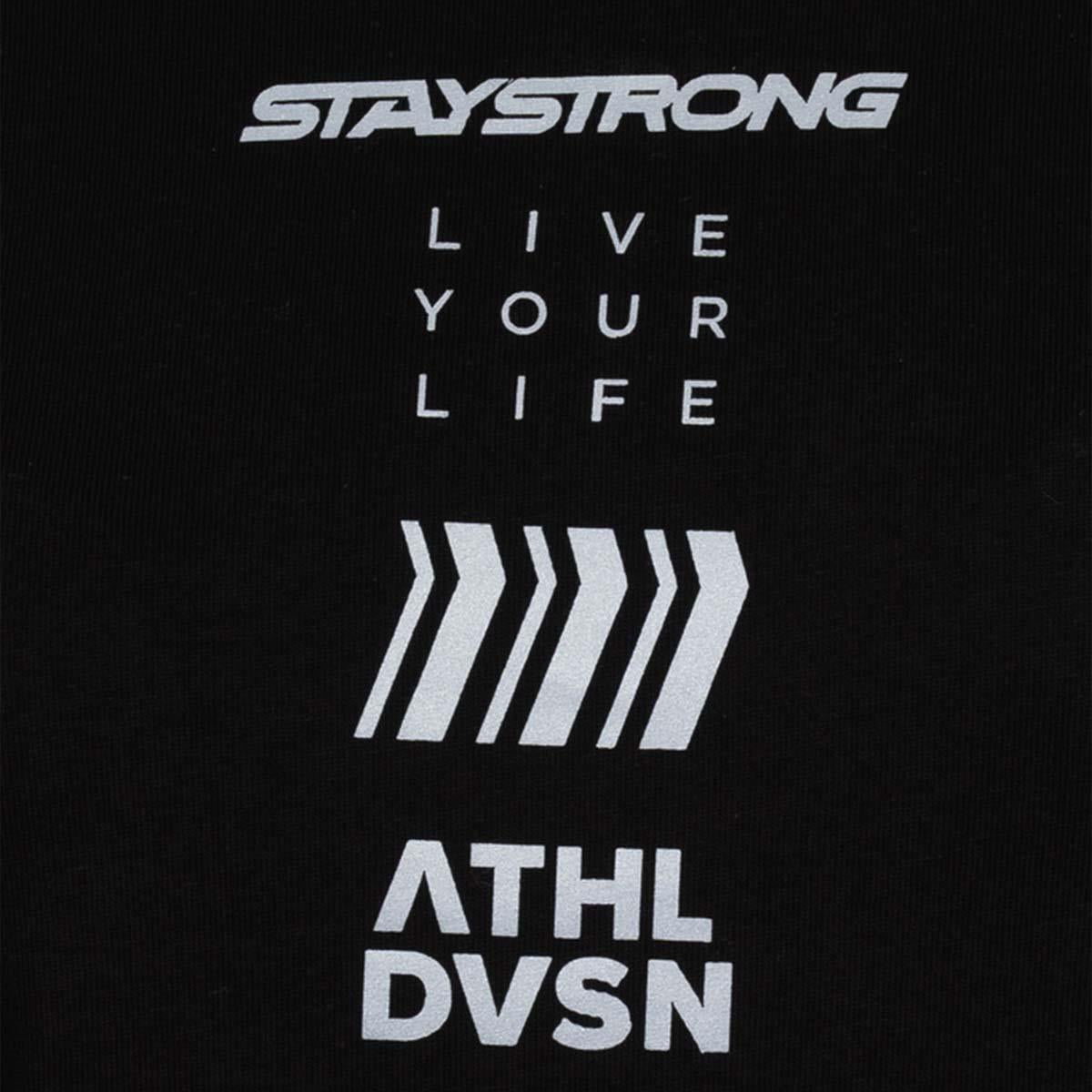  Stay Strong Multi Ladies Long Sleeve T-Shirt - Black、mySite、merchandisen