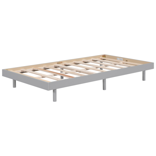 Modern Design Full Floating Platform Bed Frame for White Washed Color、、xpatfood