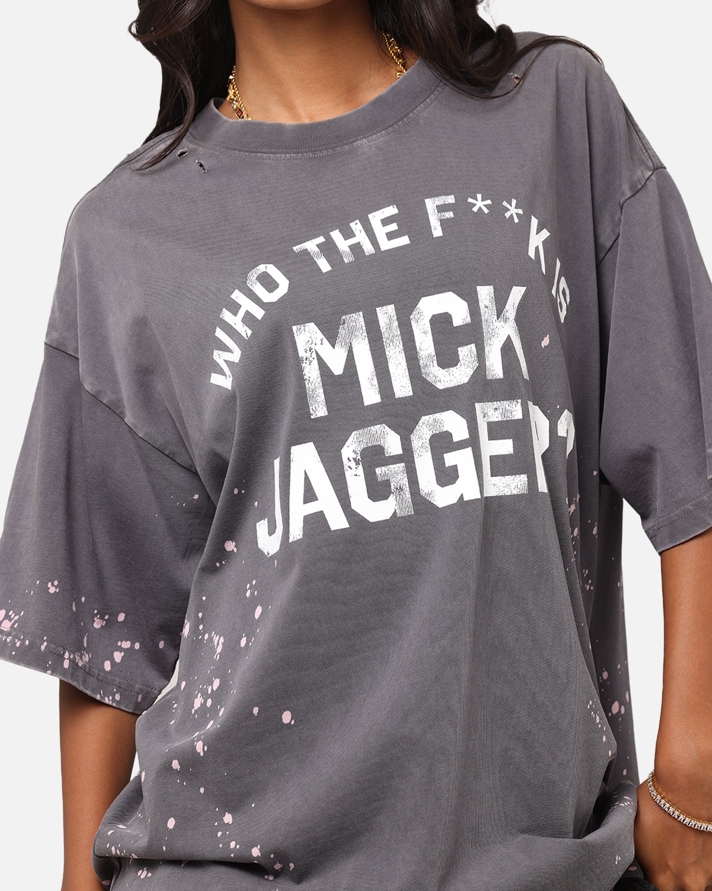 The Rolling Stones Who The F Is Mick T-Shirt Washed Black、mySite、zt4zffjzw