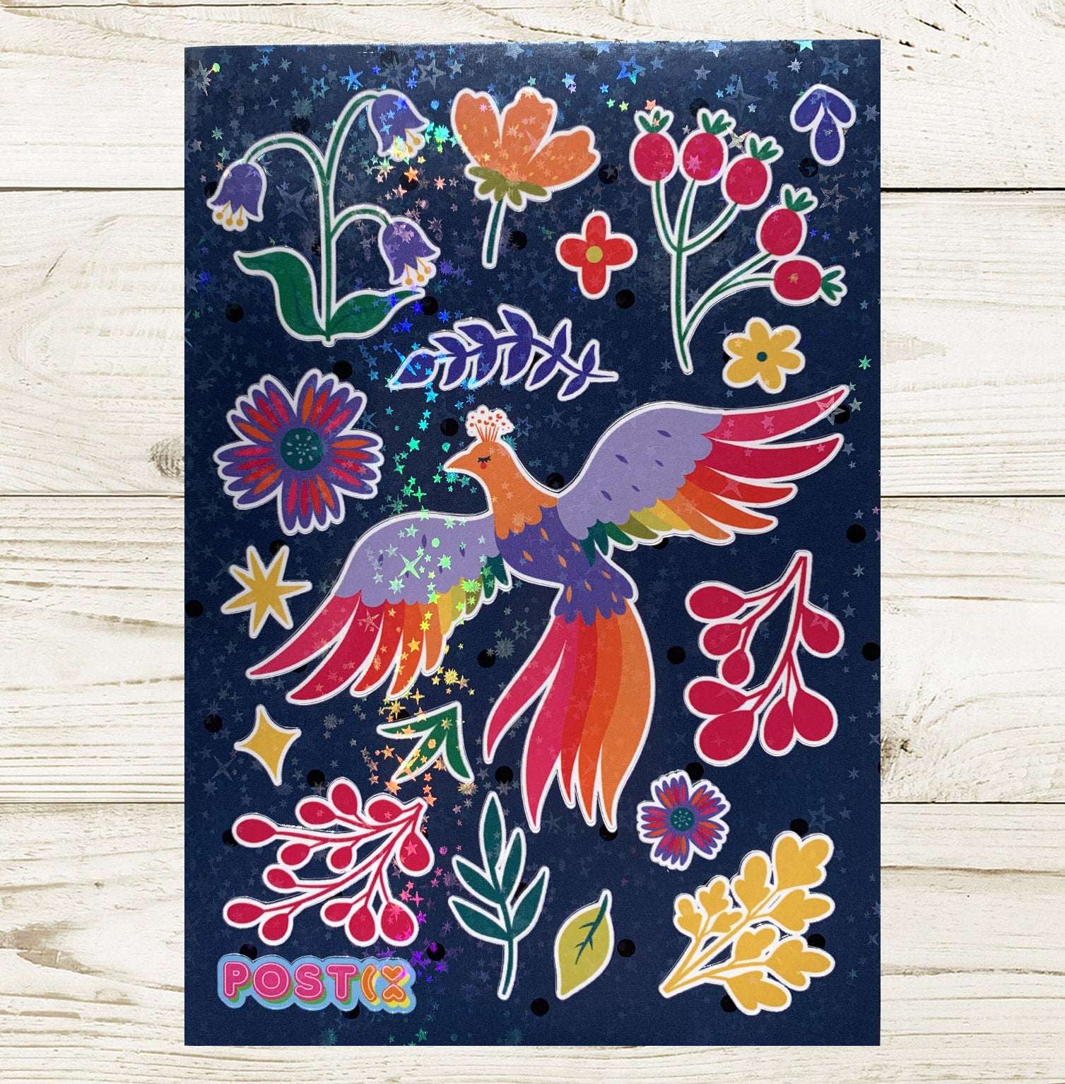  Bird of Paradise A6 Hologram Sticker Sheet、mySite、ghnorth