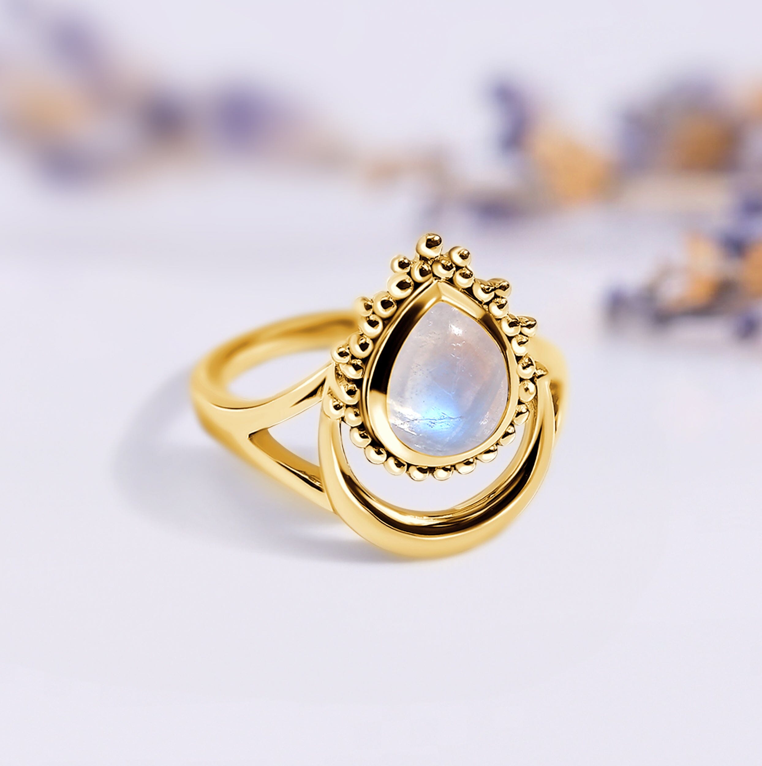 Moonstone Ring - Mystic Moon、mySite、hinf8tx79