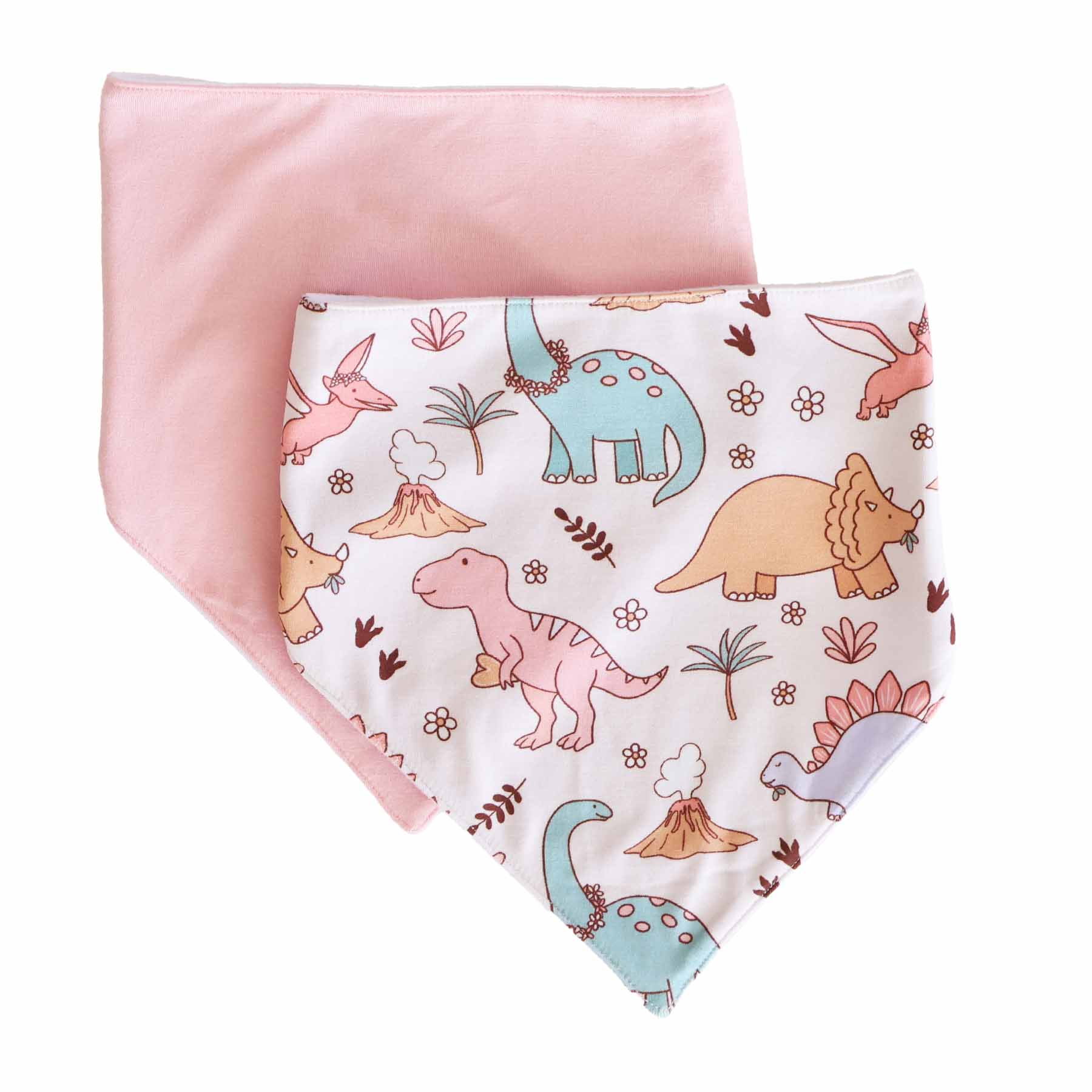  Dolly's Dinos 2pc Bandana Bibs、mySite、layawaytickets