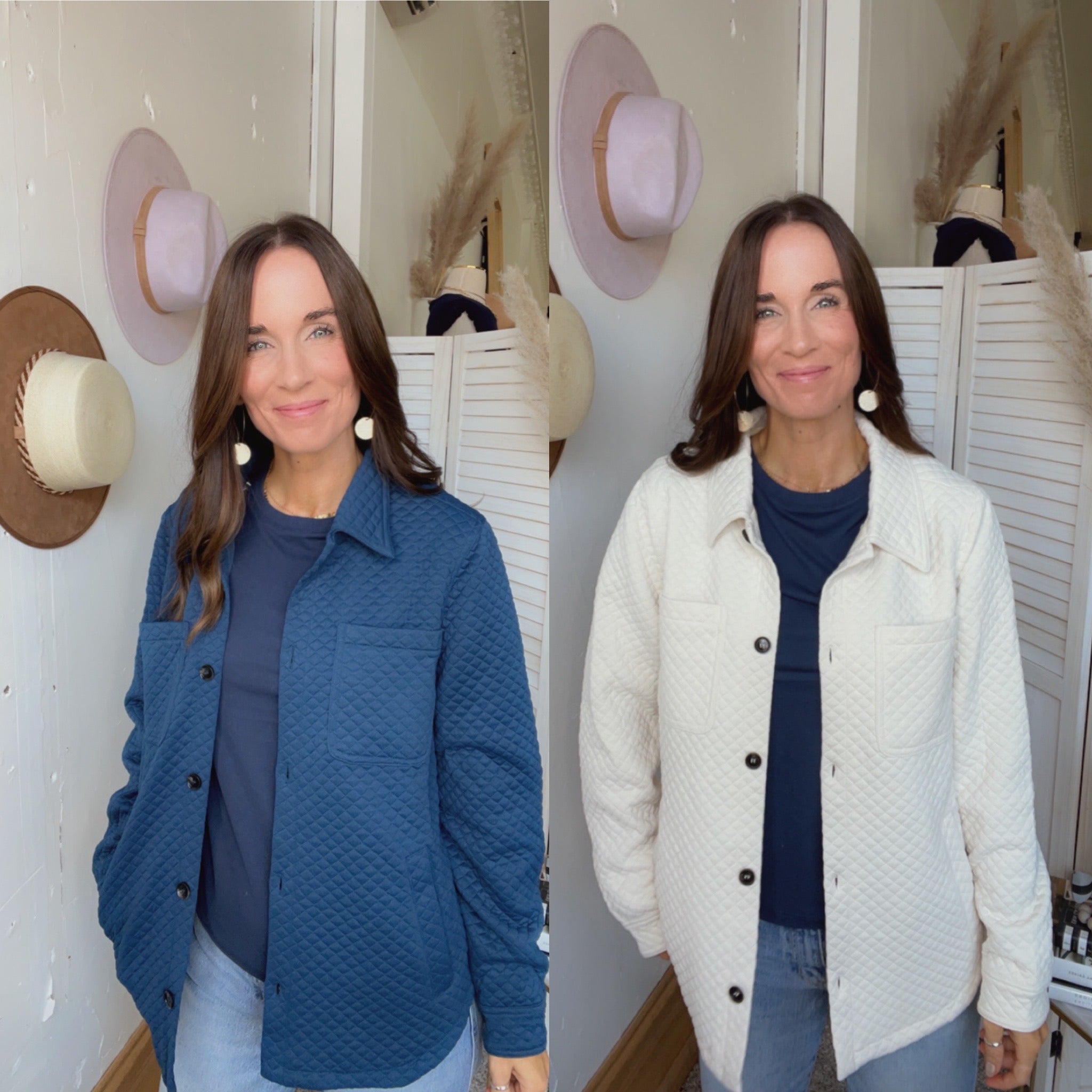 Jenna's Quilted Button Down、mySite、garagedoors4me