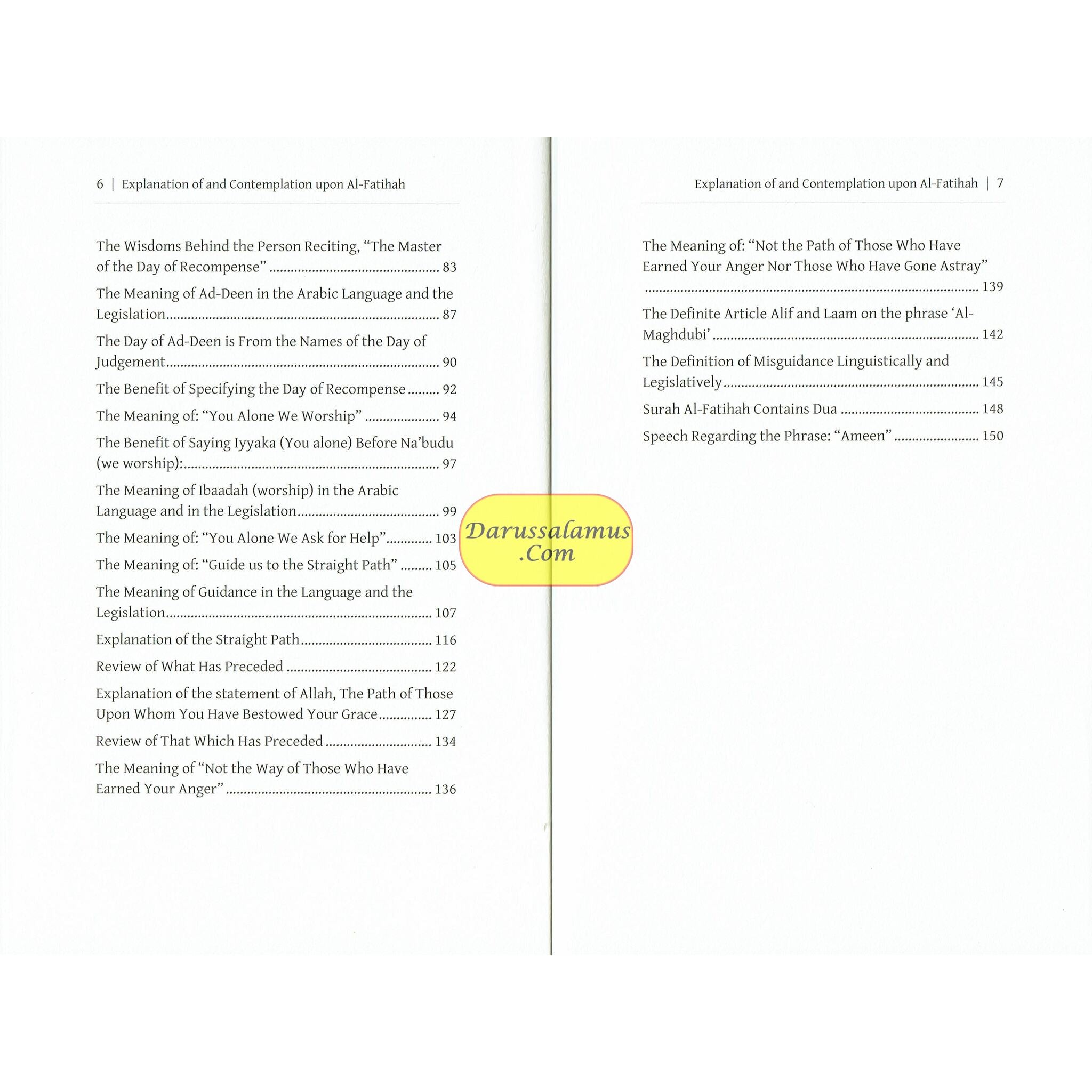 Explanation & Contemplation upon Al-Fatihah、mySite、topwebapps