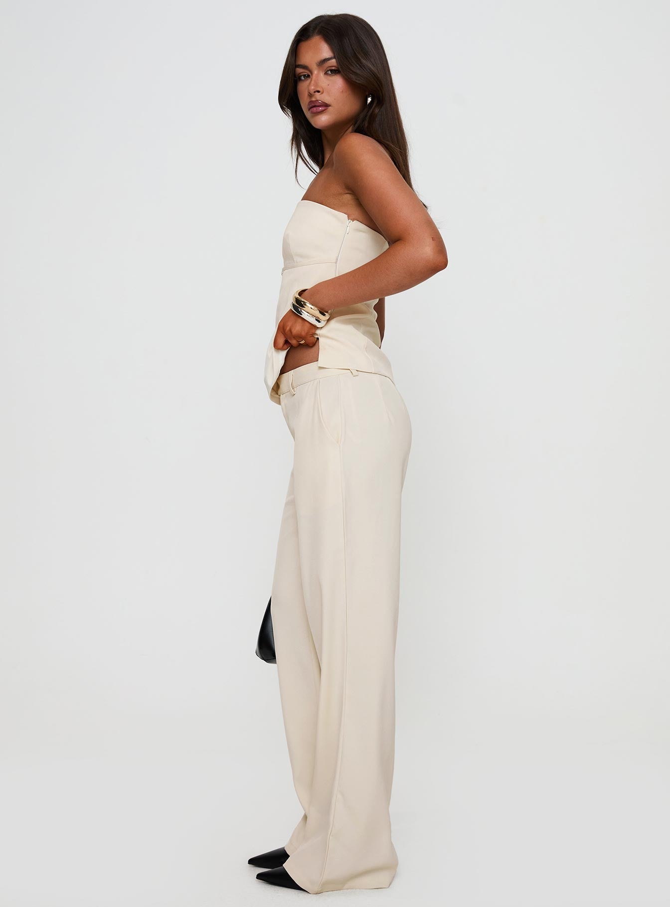 Irresistible Wide Leg Pant Cream、mySite、solidvoid