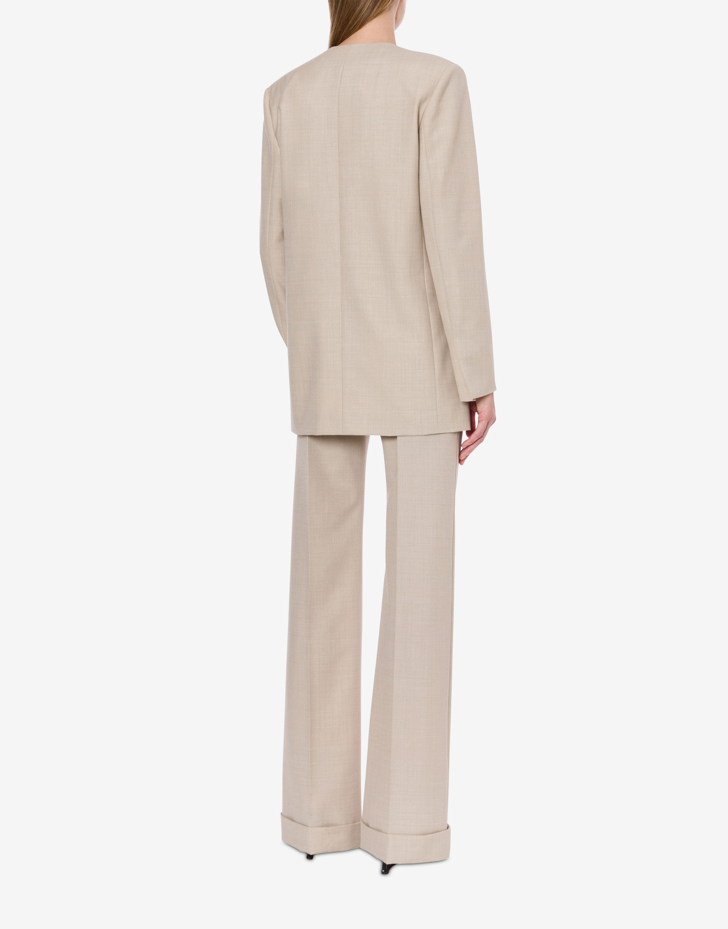 Giacca doppiopetto in fresco di misto lana、mySite、aoinhome