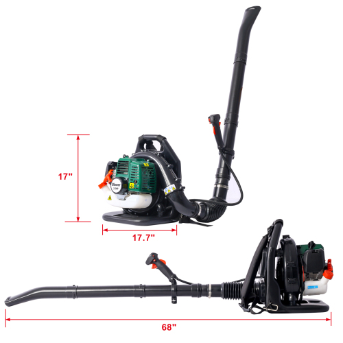 2-STROKE BACKPACK LEAF BLOWER,GAS 63.3cc,3.6HP 750CFM、、eastwooduniform