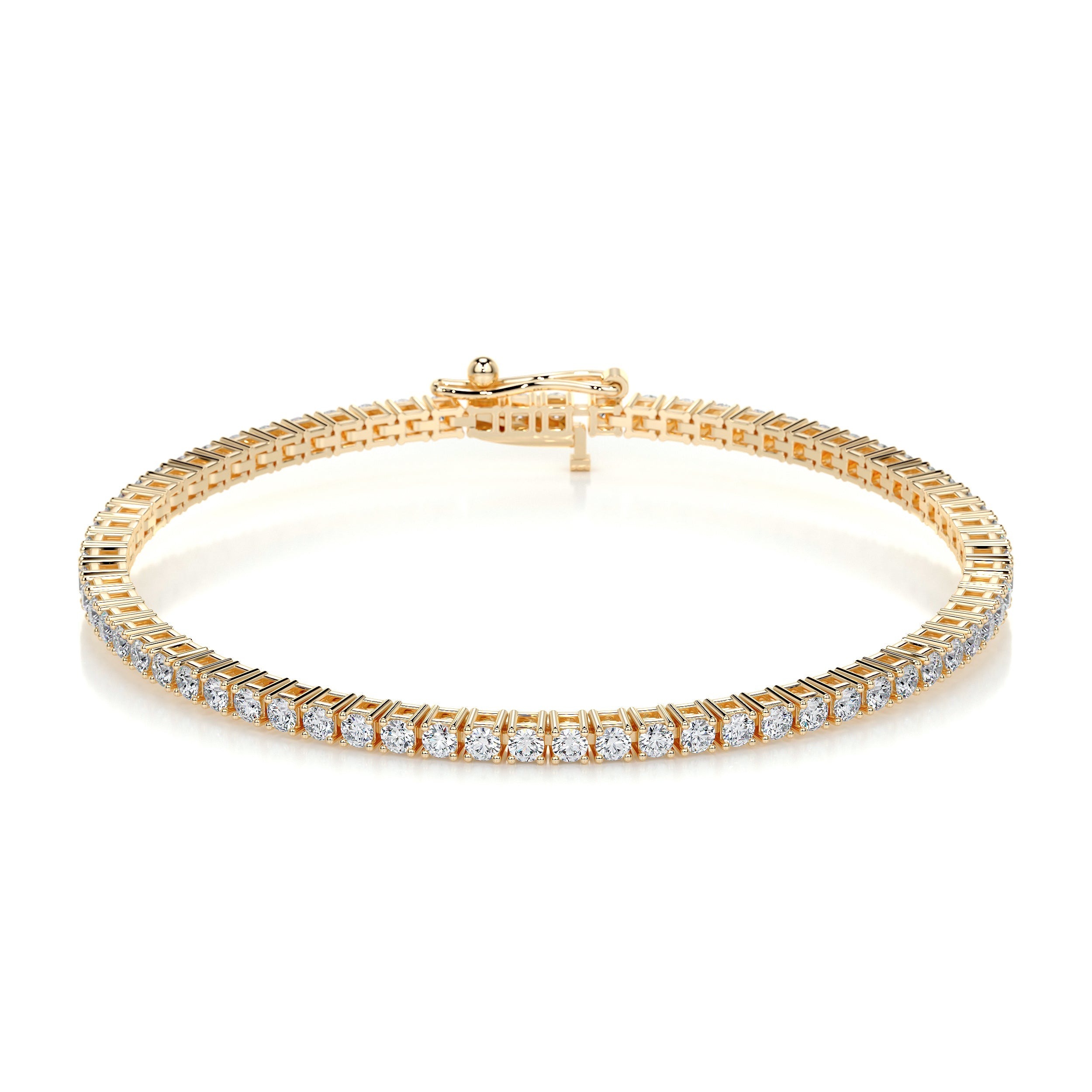 Sidney Tennis Lab Grown Diamonds Bracelet -18K Yellow Gold、mySite、hinf8tx79