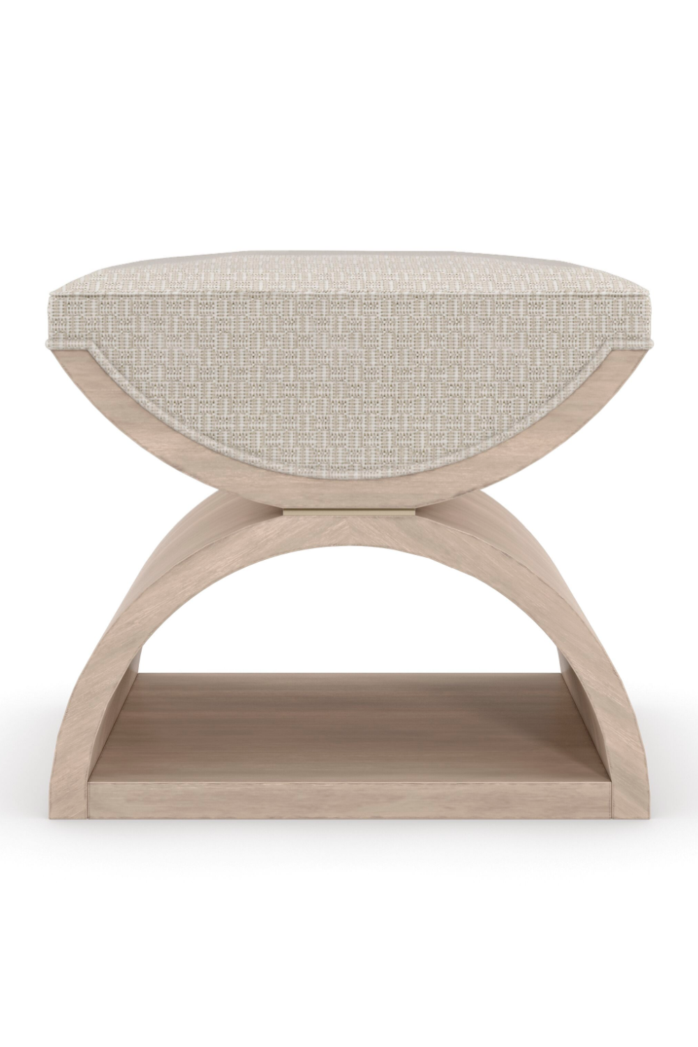 Wooden Crescent Ottoman | Caracole Open Enrollment、mySite、neckold