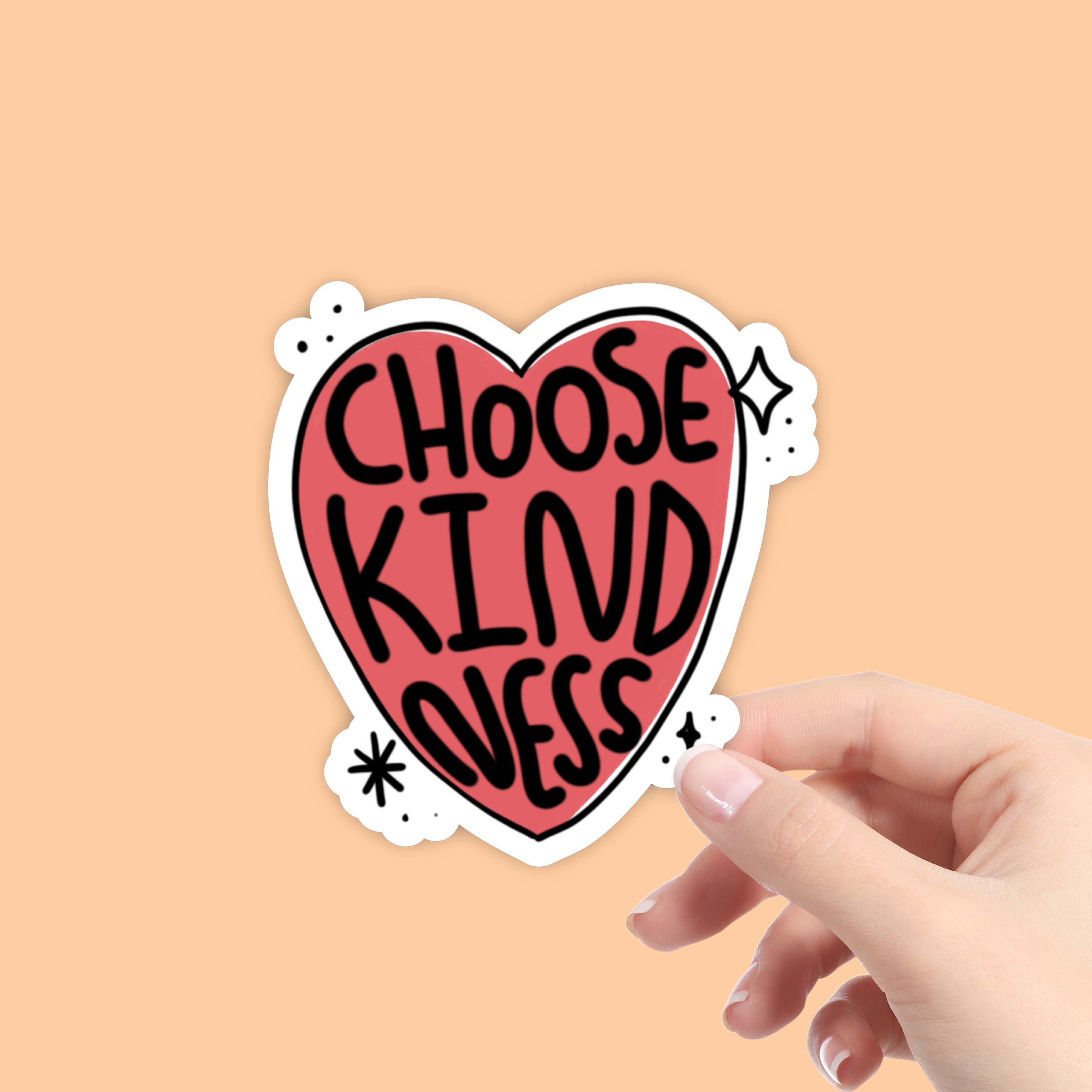  Choose Kindness Heart - Positivity Sticker、mySite、elrpsem3k