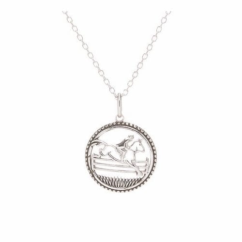 Equestrian Eventing Horse Lover's Necklace Sterling SIlver、mySite、g9winljtr