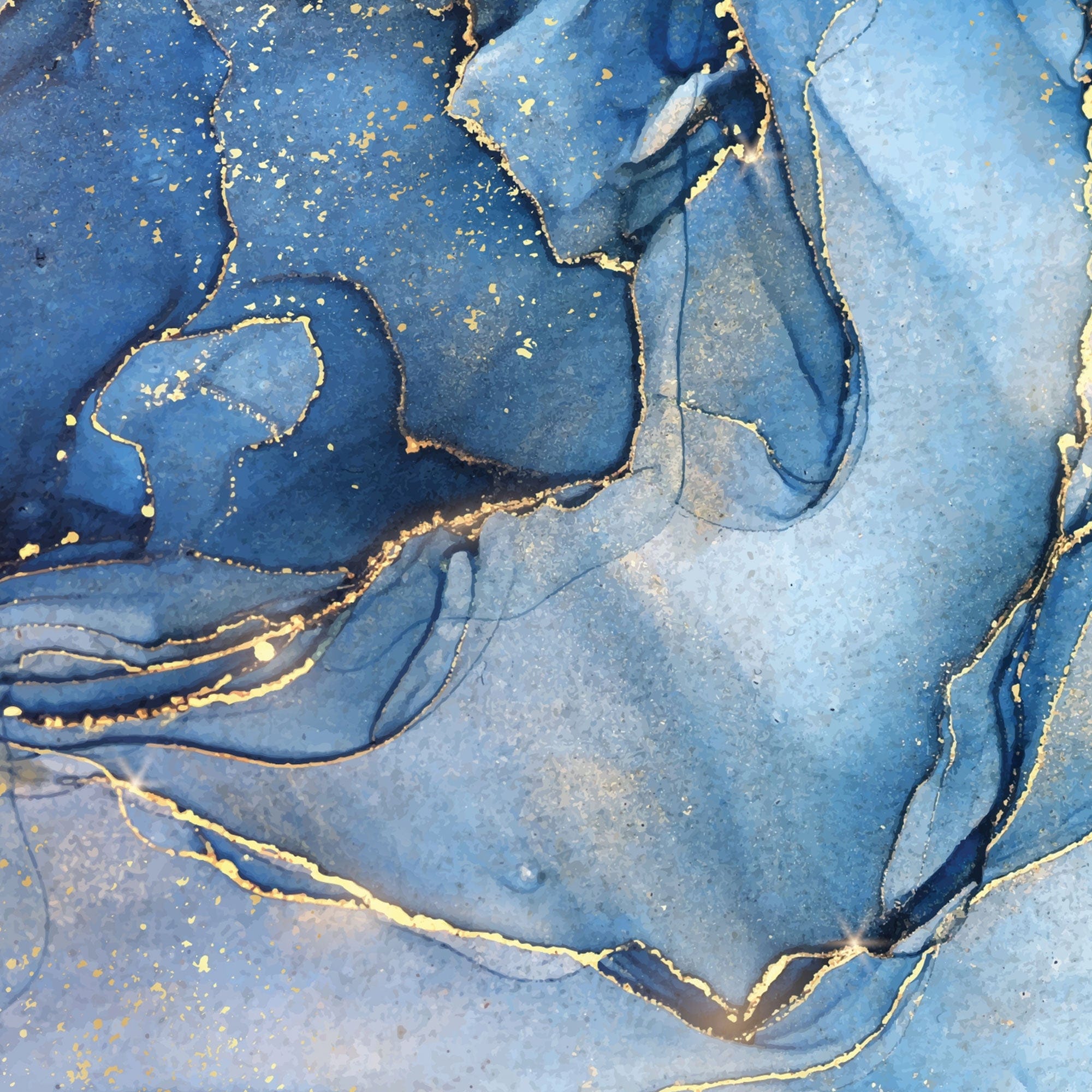  Blue Watercolor Marble 12 x 12 Paper、mySite、ghnorth