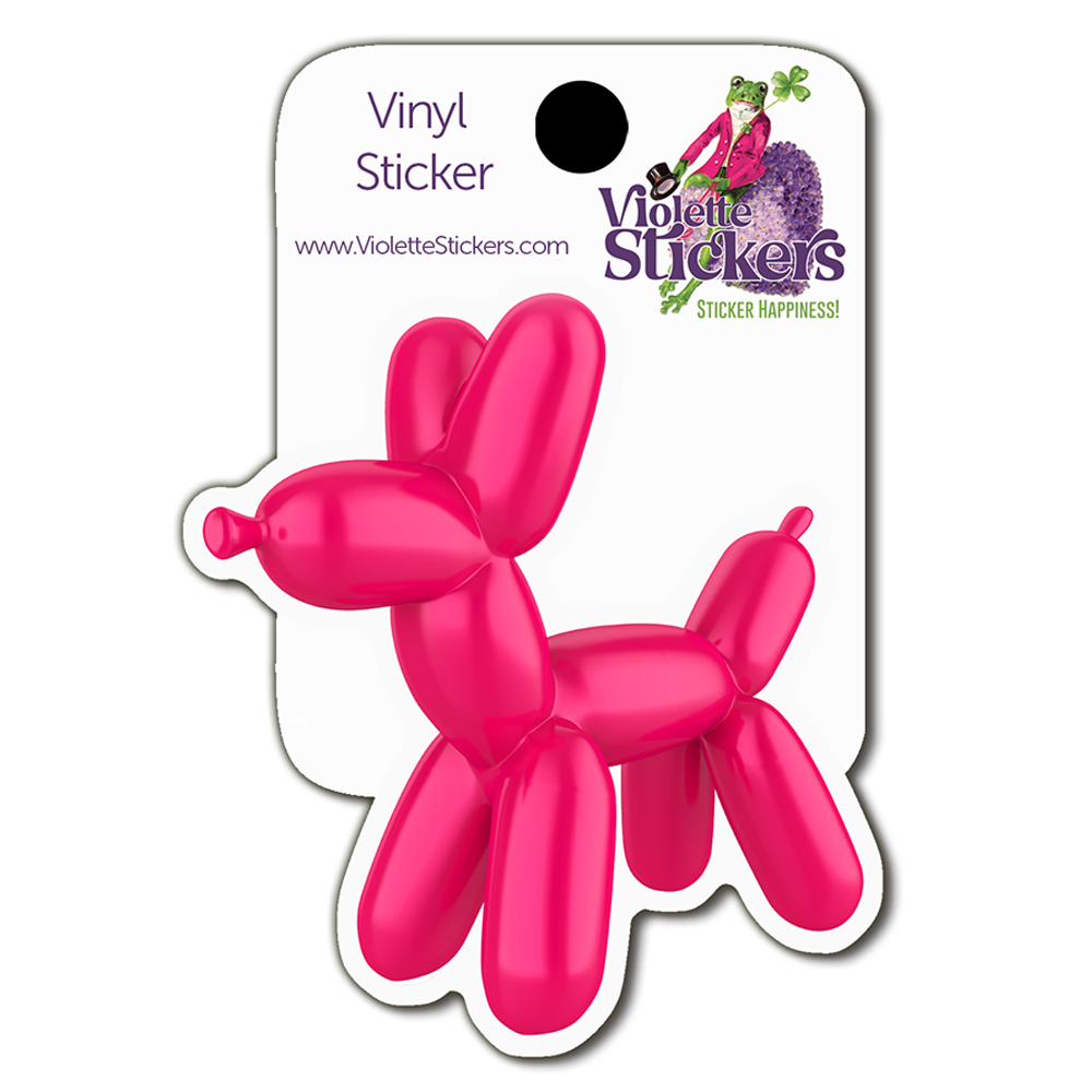  Balloon Dog Vinyl Sticker Decal、mySite、ghnorth