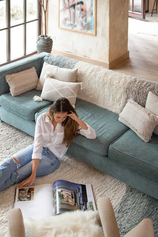 WOOL AREA RUG INTO THE BLUE、mySite、gigharbornorthrealestate