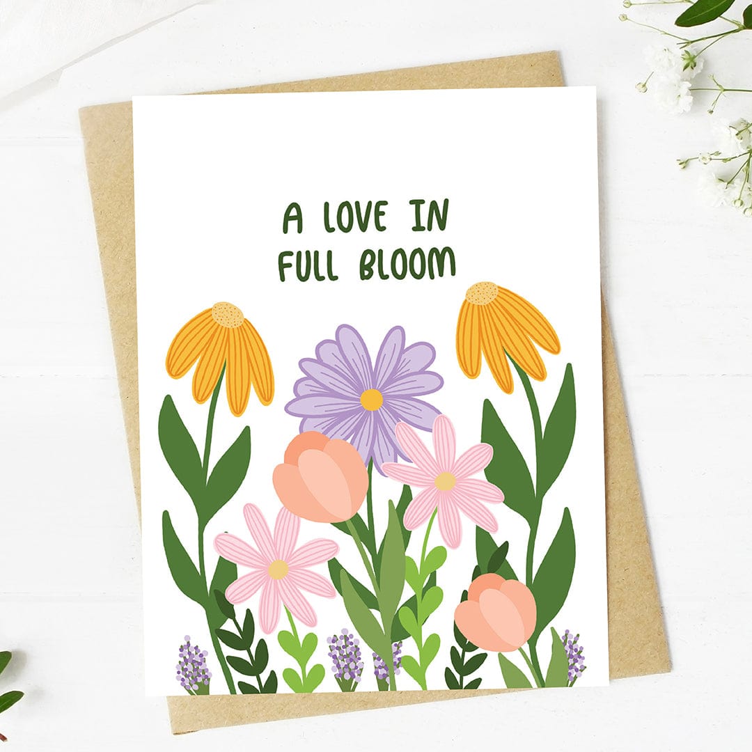  A love in full bloom Cute Floral Wedding Card、mySite、elrpsem3k