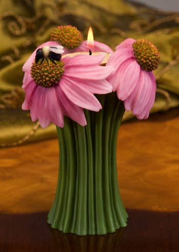 Coneflower & Bee Tea Light Bouquet、mySite、g9winljtr