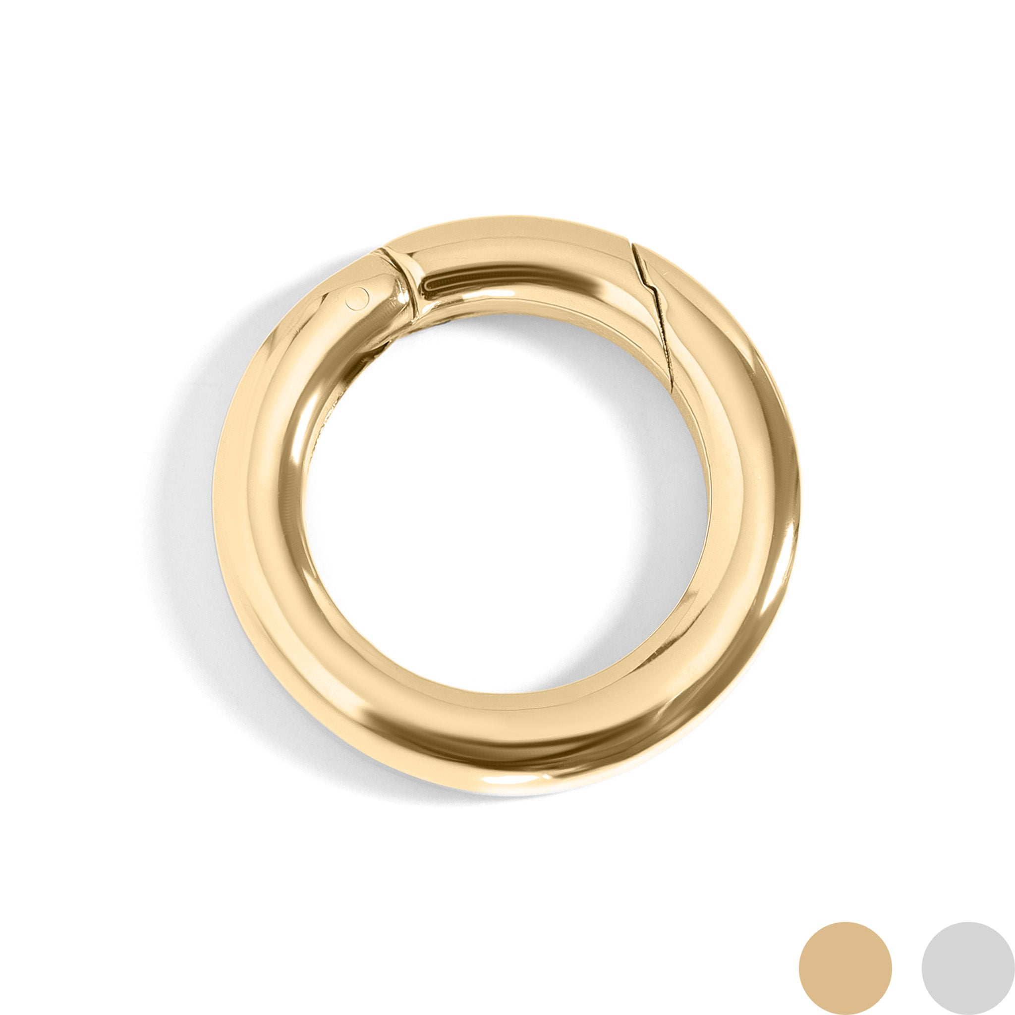 18K Gold PVD Stainless Steel Circle Carabiner / ENC0036、mySite、dreamappss