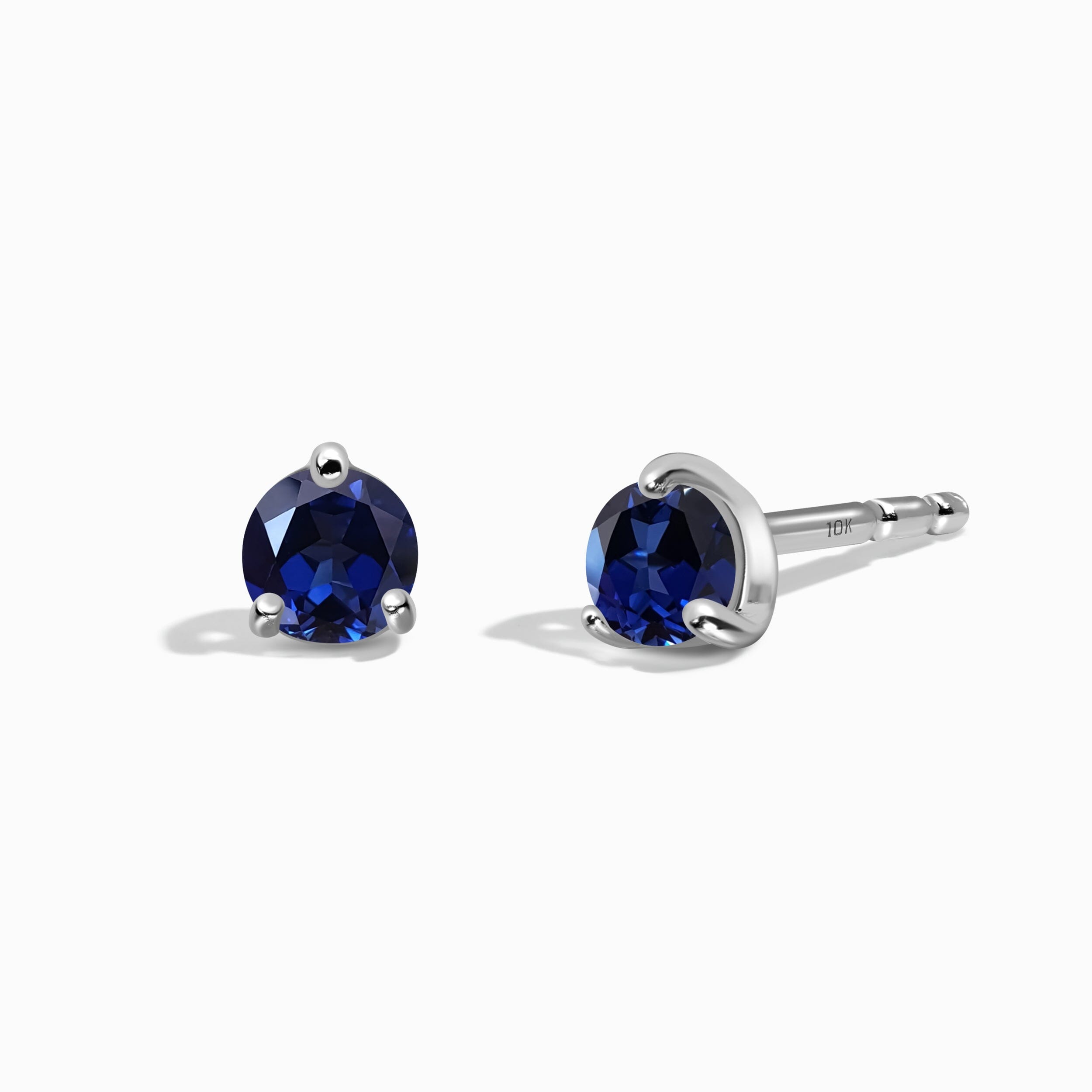 Blue Sapphire Round Studs - September Birthstone、mySite、hinf8tx79