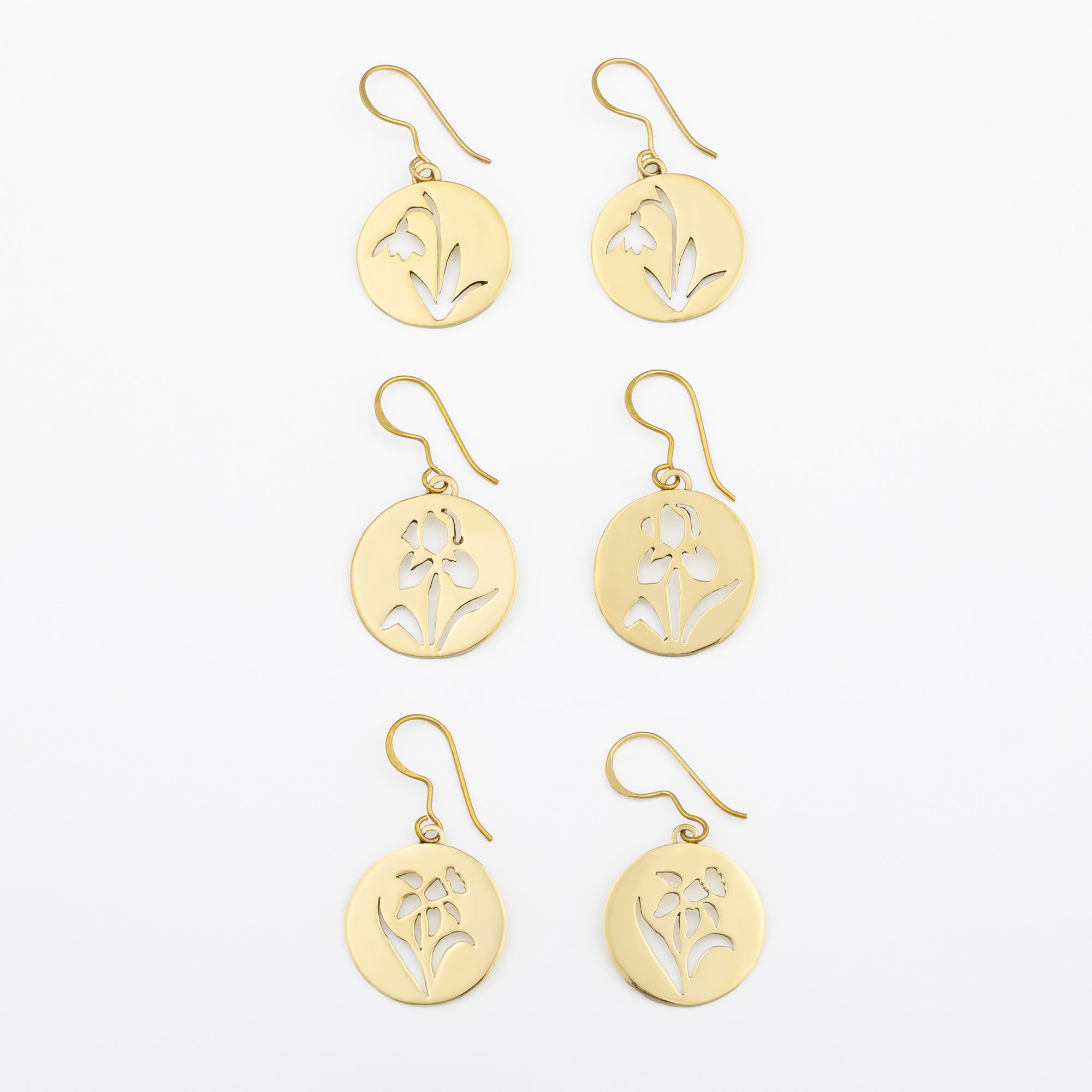 Birth Month Flower Earrings、mySite、camillekostekn