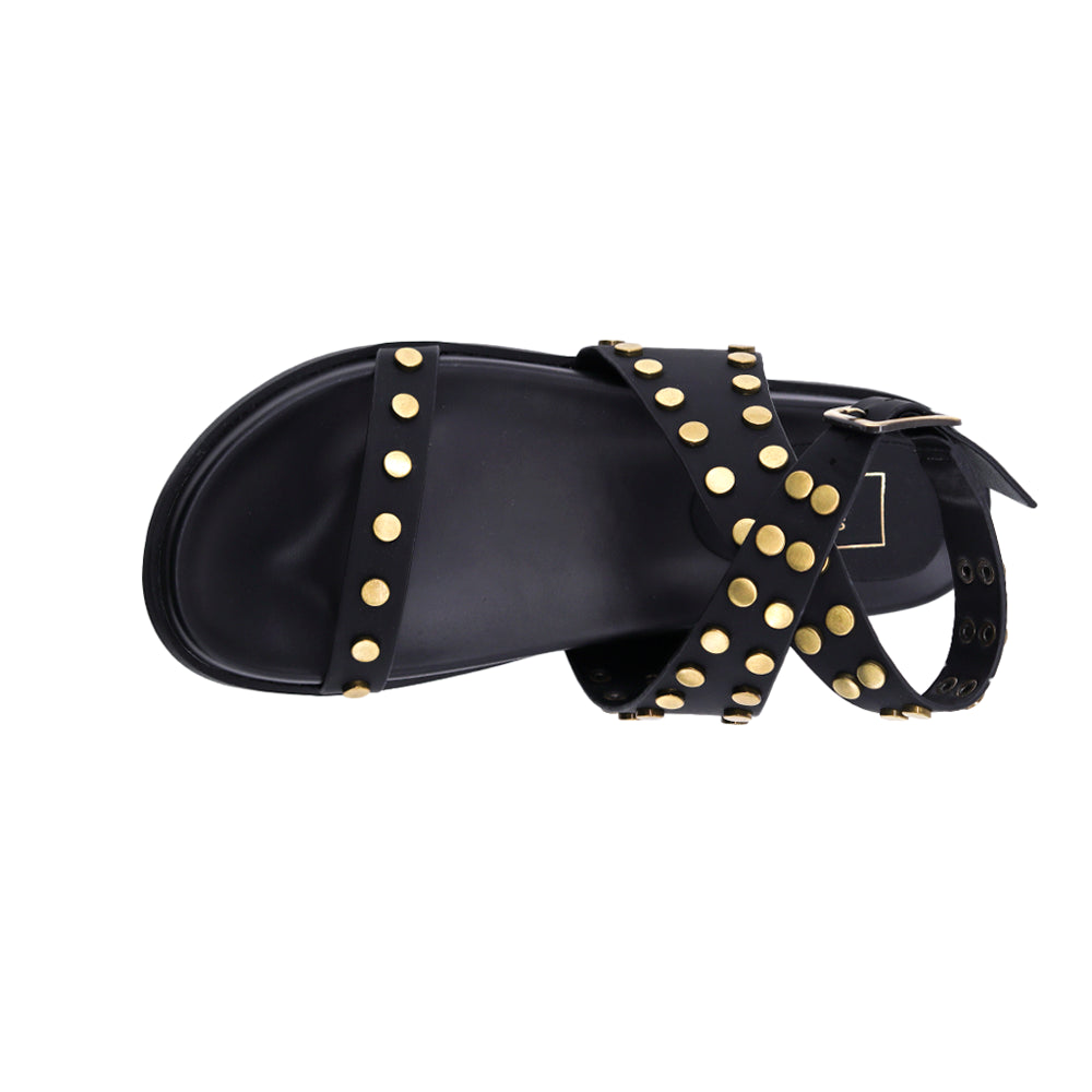 Cecily Studded Strappy Footbed Sandals、mySite、gtrtttuynbv