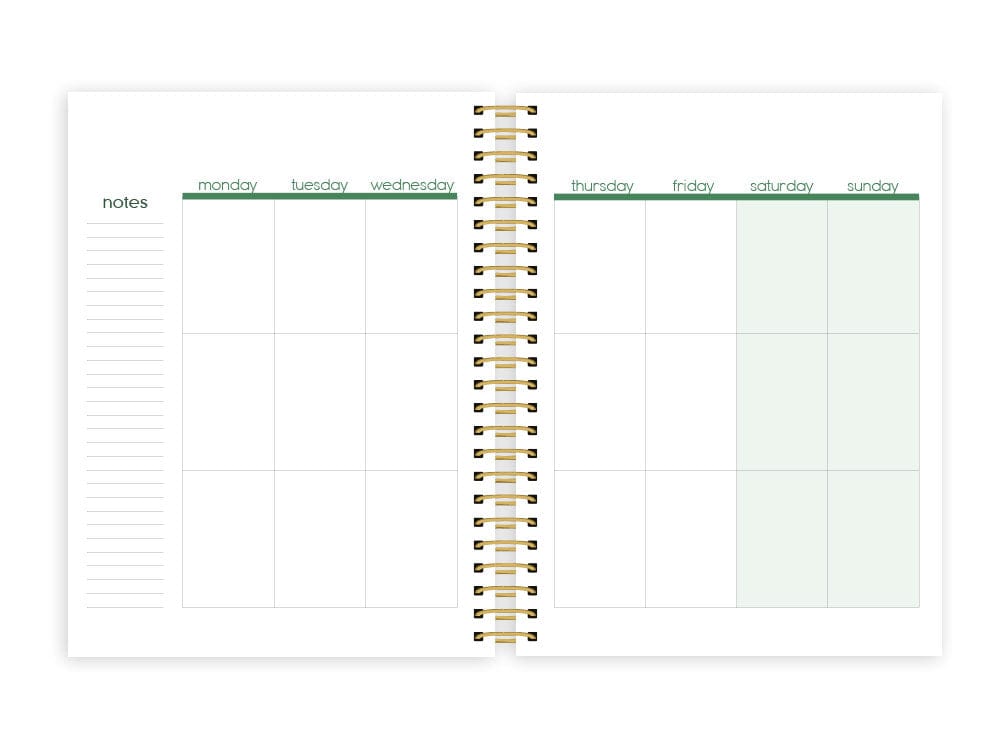  Weekly Planner - Green Leaves、mySite、ghnorth