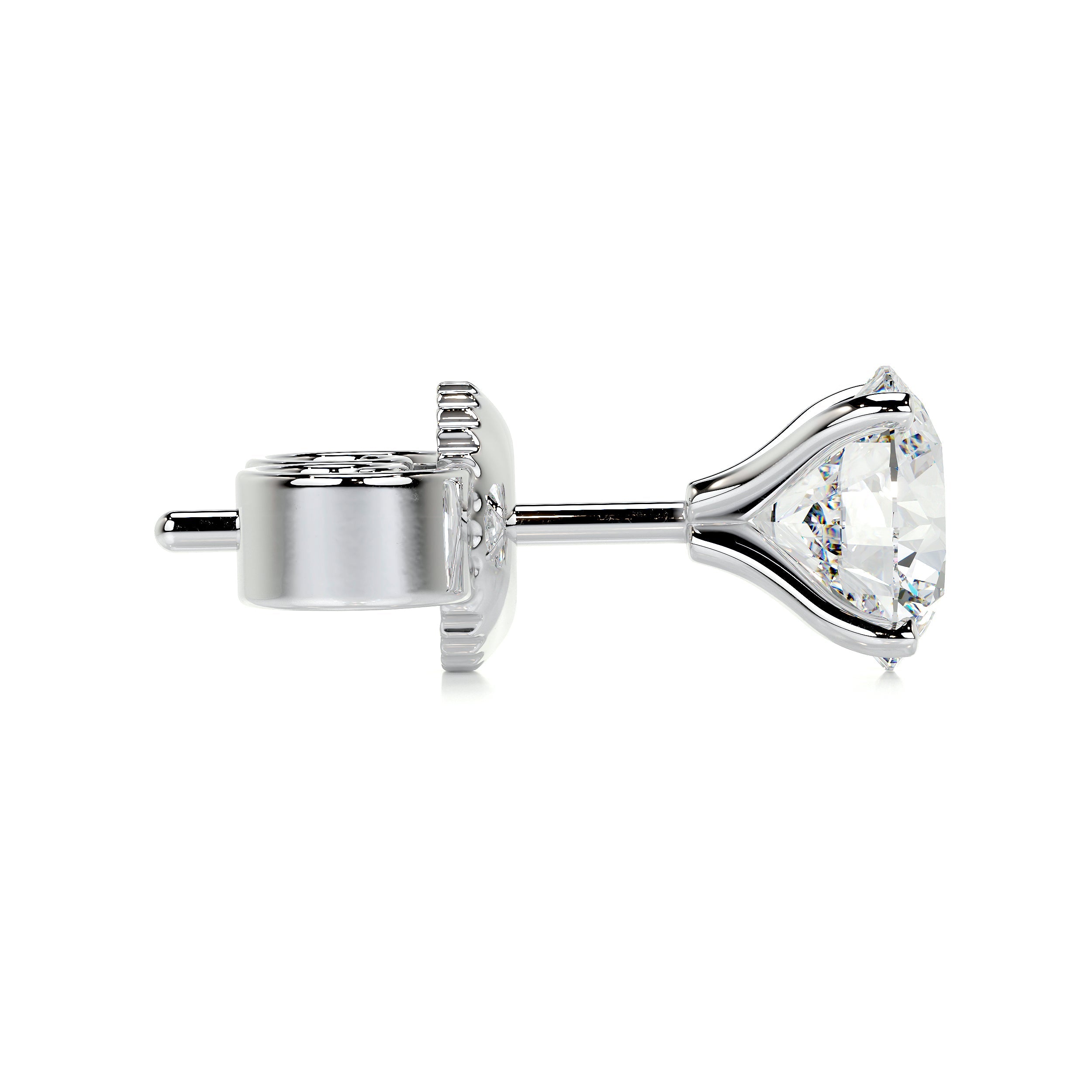 Petit Allen Lab Grown Diamond Earrings -14K White Gold、mySite、hinf8tx79