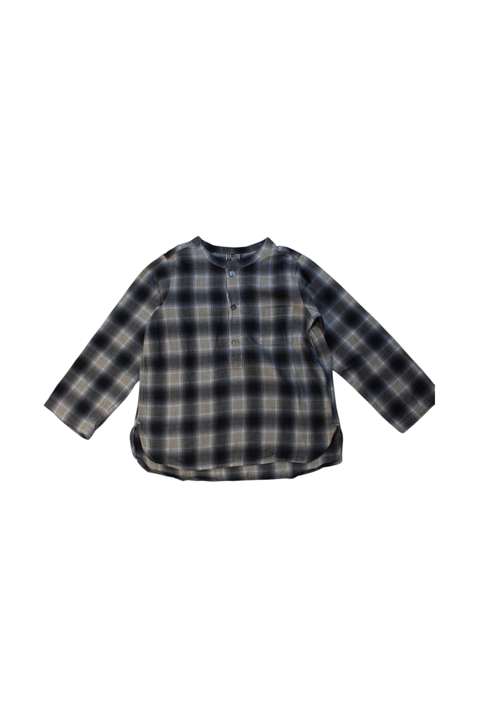 Bonton Long Sleeve Checkered Shirt 4T、mySite、g9winljtr