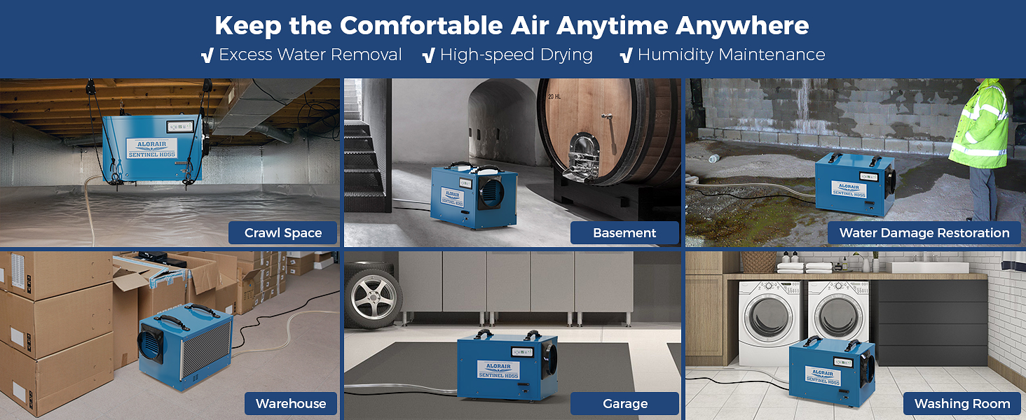 Crawl Space Basement dehumidifiers