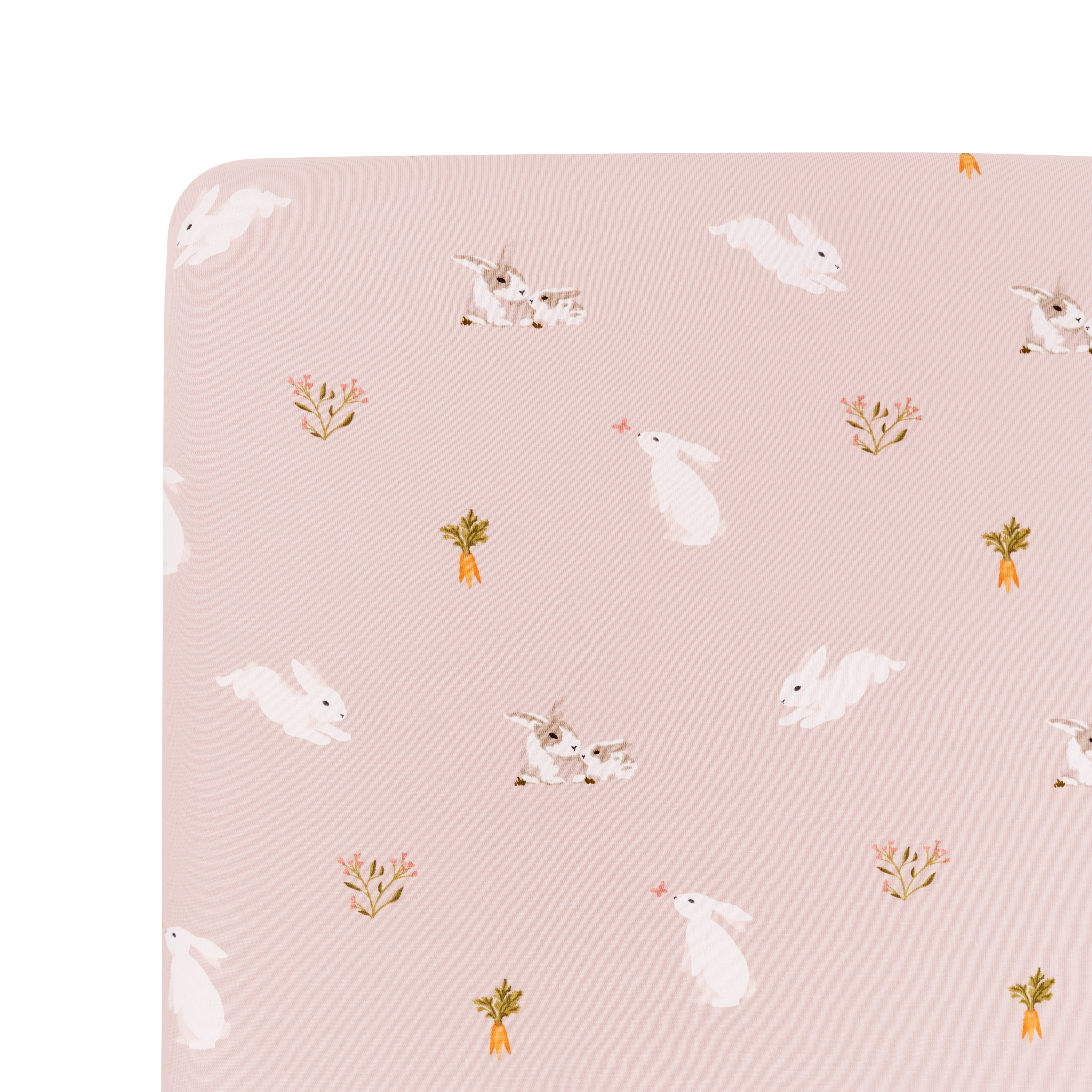  Mini Crib Sheet in Blush Rabbit、mySite、layawaytickets