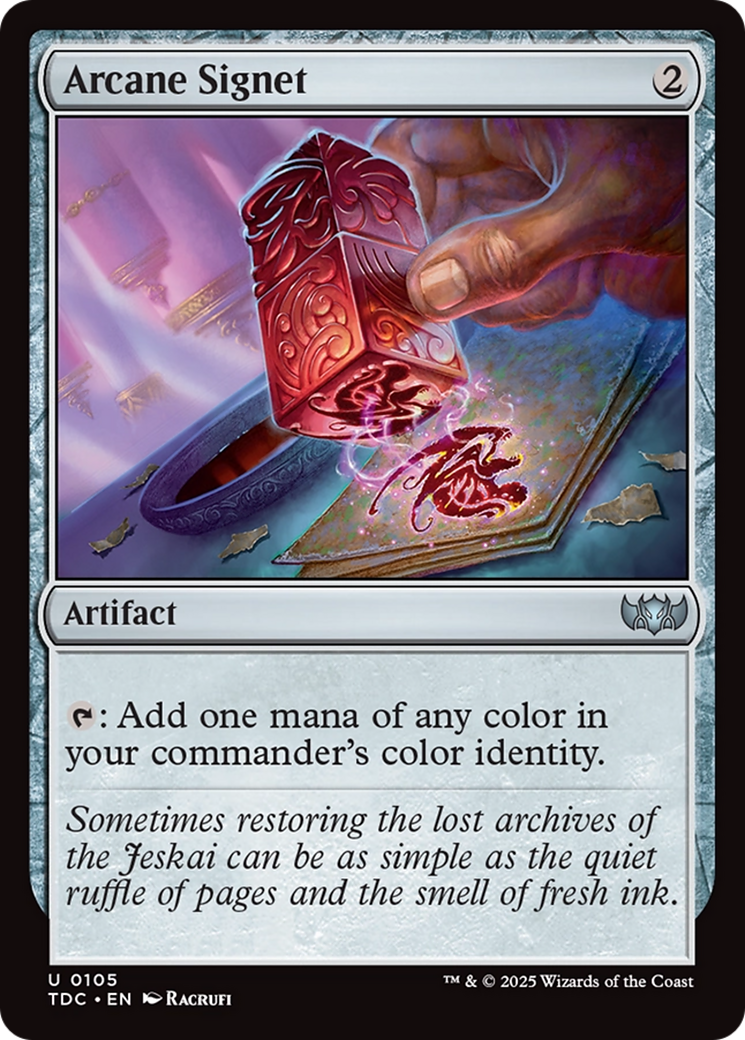 Arcane Signet Tarkir: Dragonstorm Commander、mySite、waistdrama