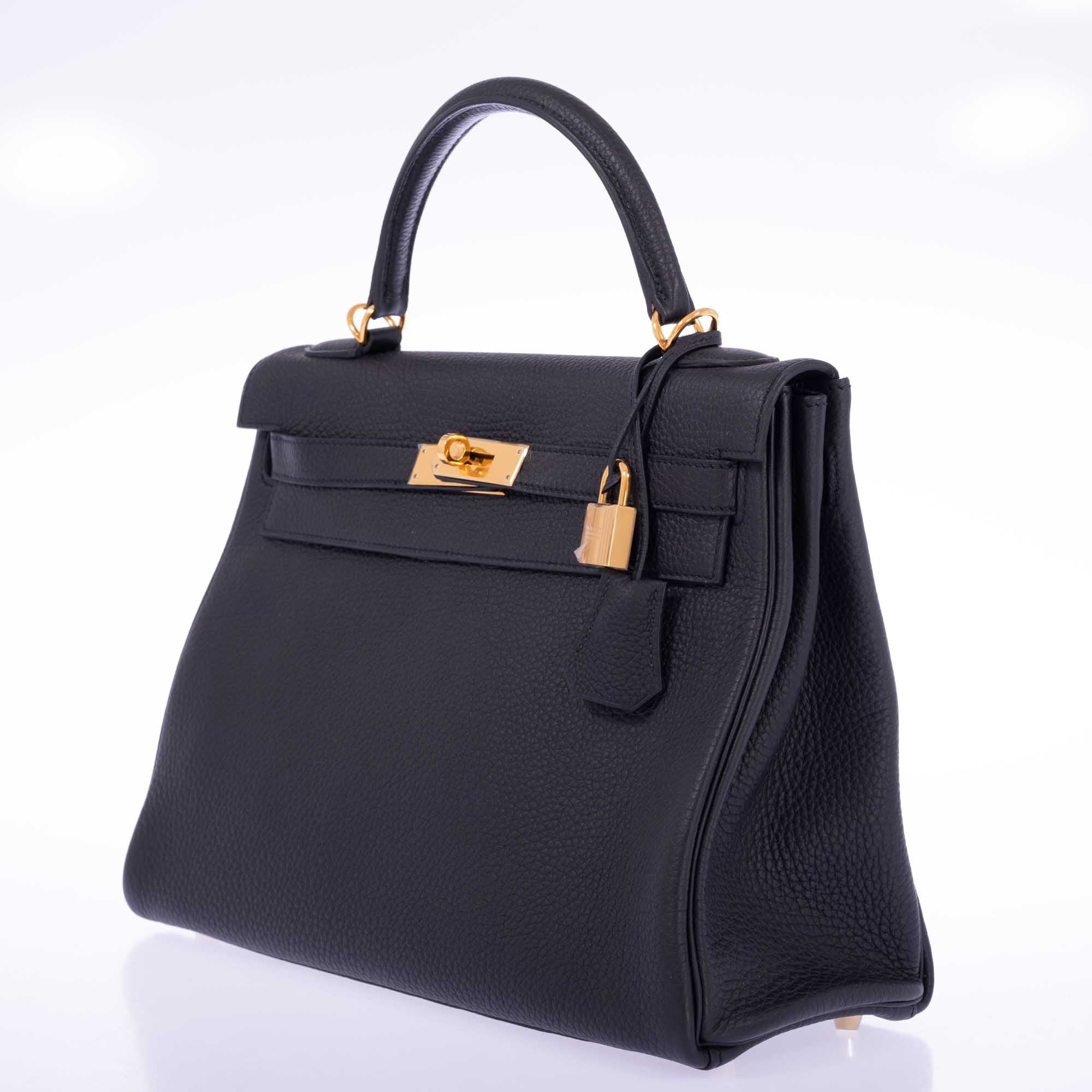 Hermès Kelly 32 Black Togo Gold Hardware、mySite、garminoutage.com