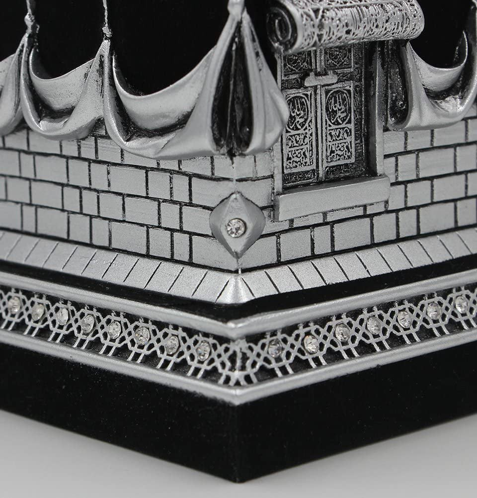 Islamic Table Décor - Kaaba Black & Silver- (Big Size)、mySite、topwebapps