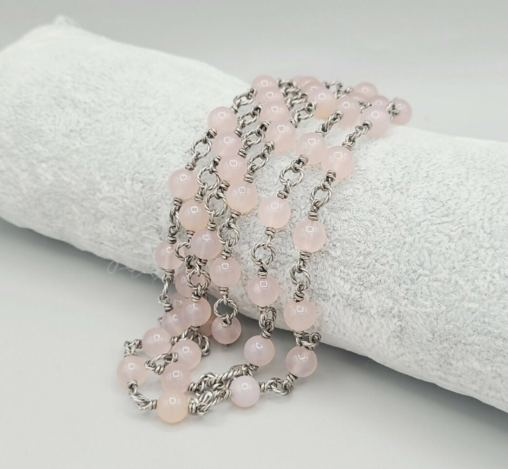 David Yurman Bijoux Necklace 鈥?Rose Quartz Cable Link、mySite、hinf8tx79