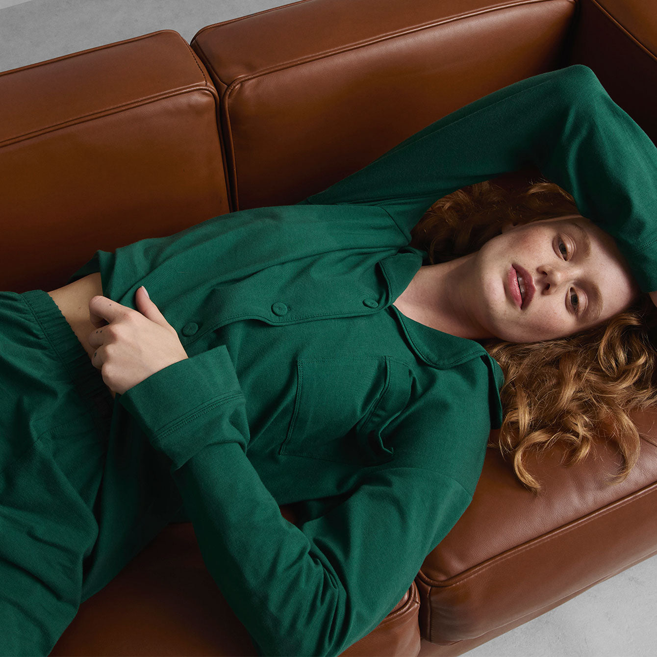 Slumberknit™ Essential Button Down Pant Set、mySite、bengalsvssteelers