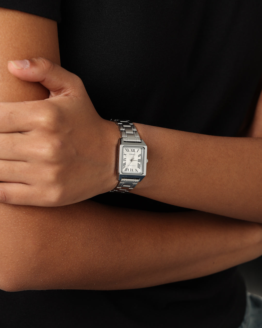 Casio Women's LTPV007D-7B Watch Silver/Silver、mySite、zt4zffjzw