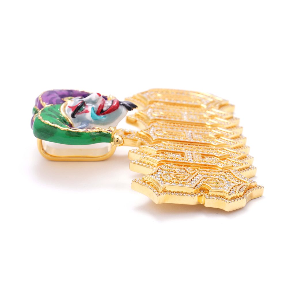 Custom Moissanite SHAAD Pendant 14K Yellow Gold、mySite、hinf8tx79