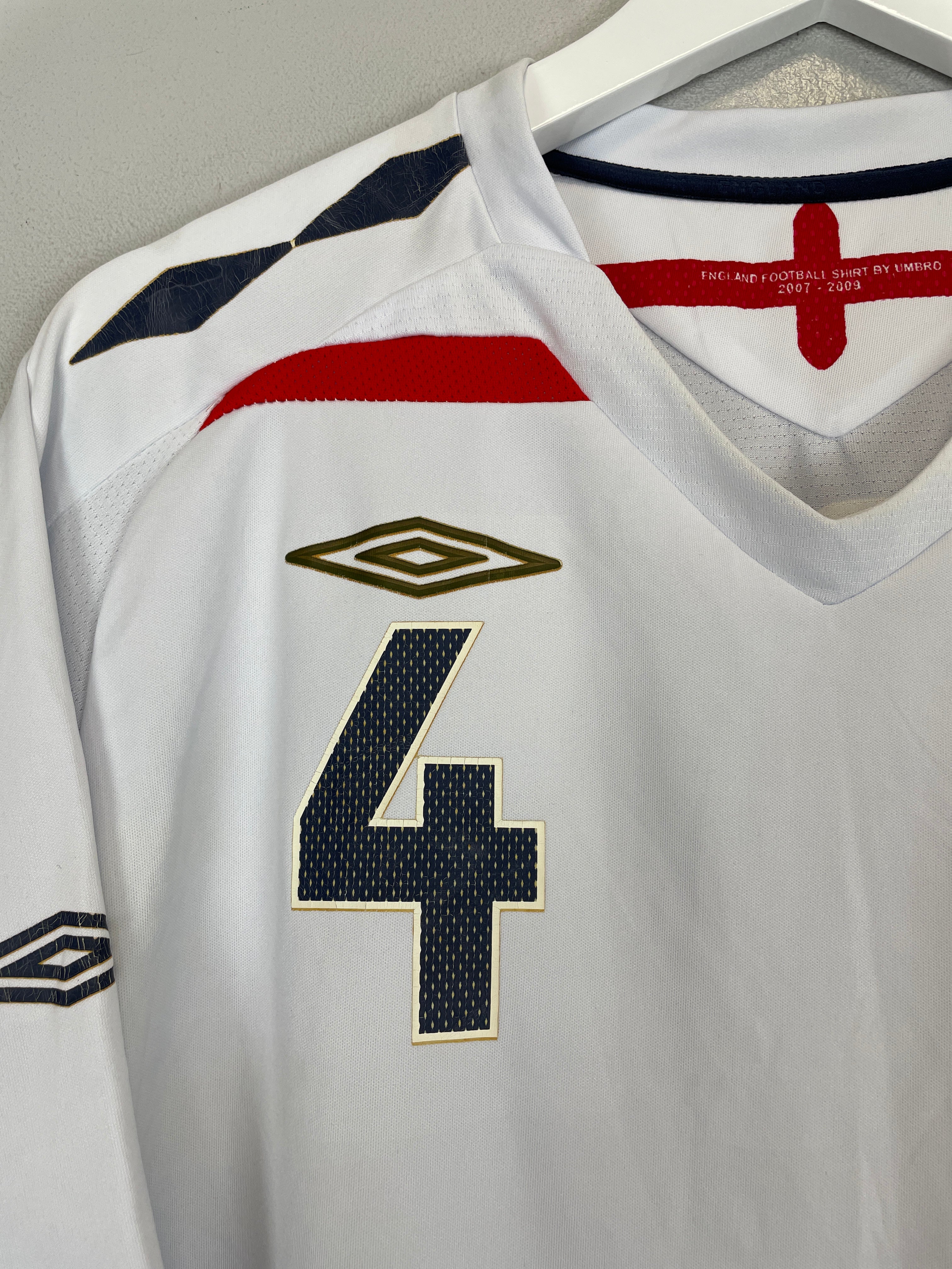 2007/09 ENGLAND GERRARD #4 HOME SHIRT (L) UMBRO、mySite、sh2007/09 ENGLAND GERRARD #4 HOME SHIRT (L) UMBRO、mySite、glenpowelloop_name