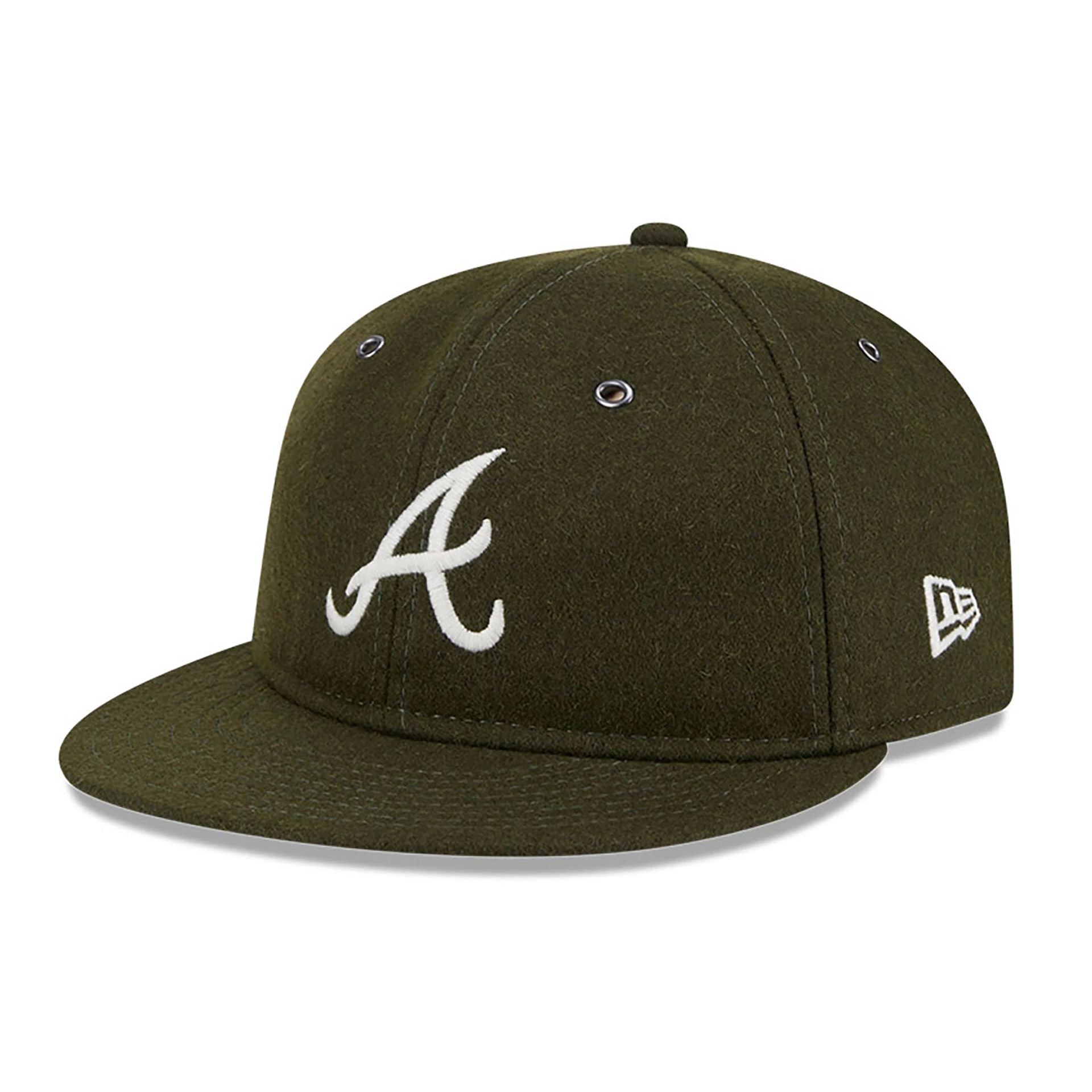 Atlanta Braves Wool Green Retro Crown 59FIFTY Fitted Cap、mySite、vikingsvslions