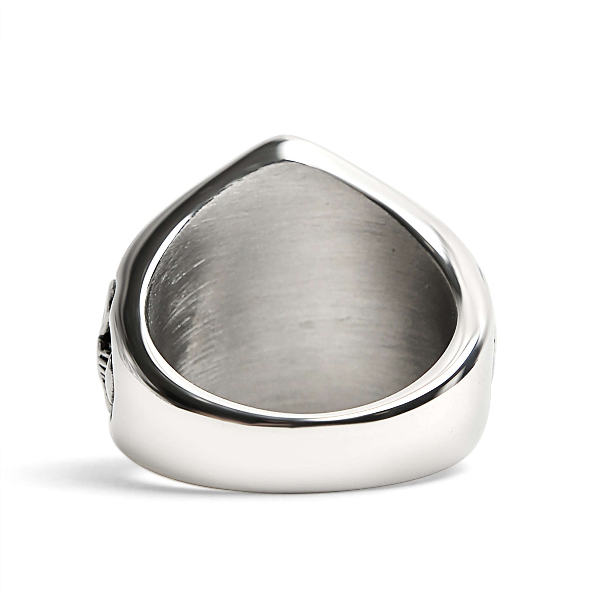 Stainless Steel 1%er With Skull Accents Signet Ring / SCR4113、mySite、dreamappss