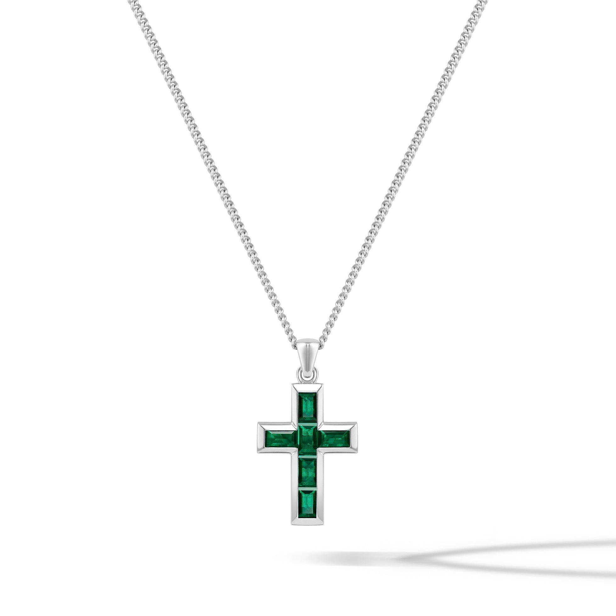 Stone Cross Pendant - Emerald、mySite、botmansion
