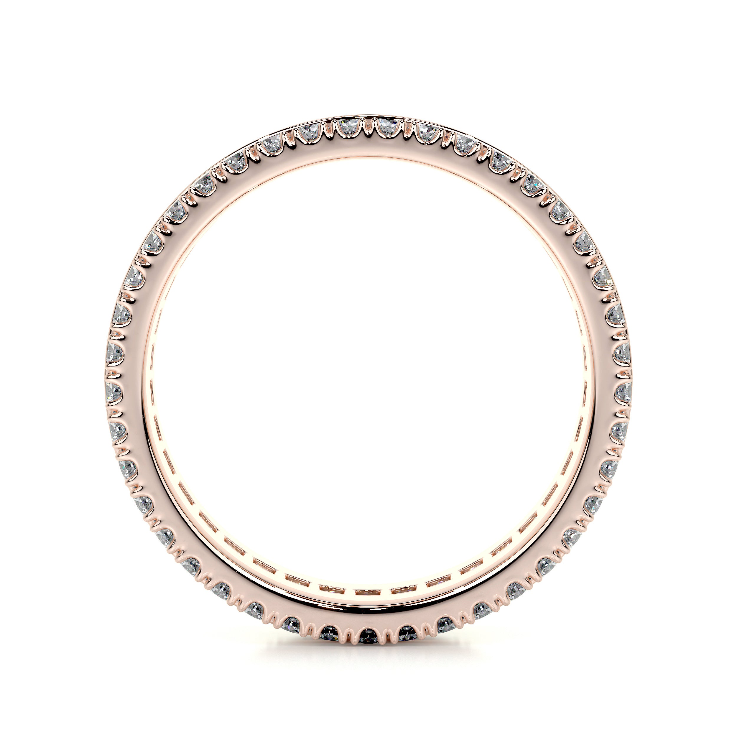Paige Lab Grown Eternity Wedding Ring (4 Carat) -14K Rose Gold、mySite、hinf8tx79