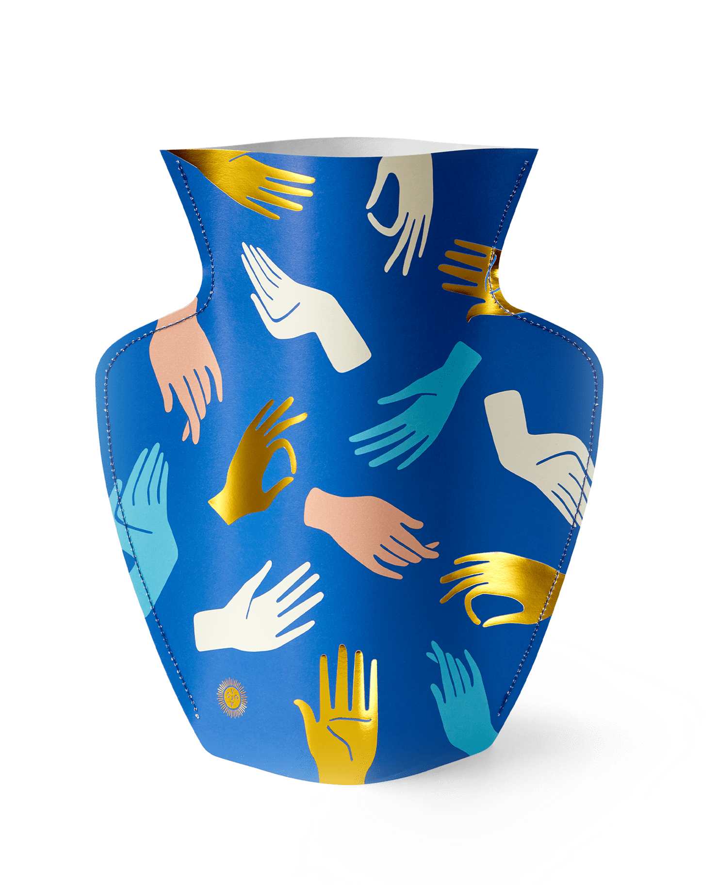 Blue Paper Hamsa Vase by Octaevo - Large or Mini、mySite、topwebapps