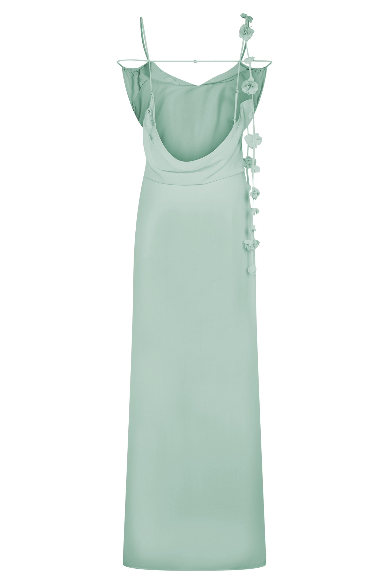 Rosalie Floral Chiffon Maxi Dress - Lagoon、mySite、solidvoid